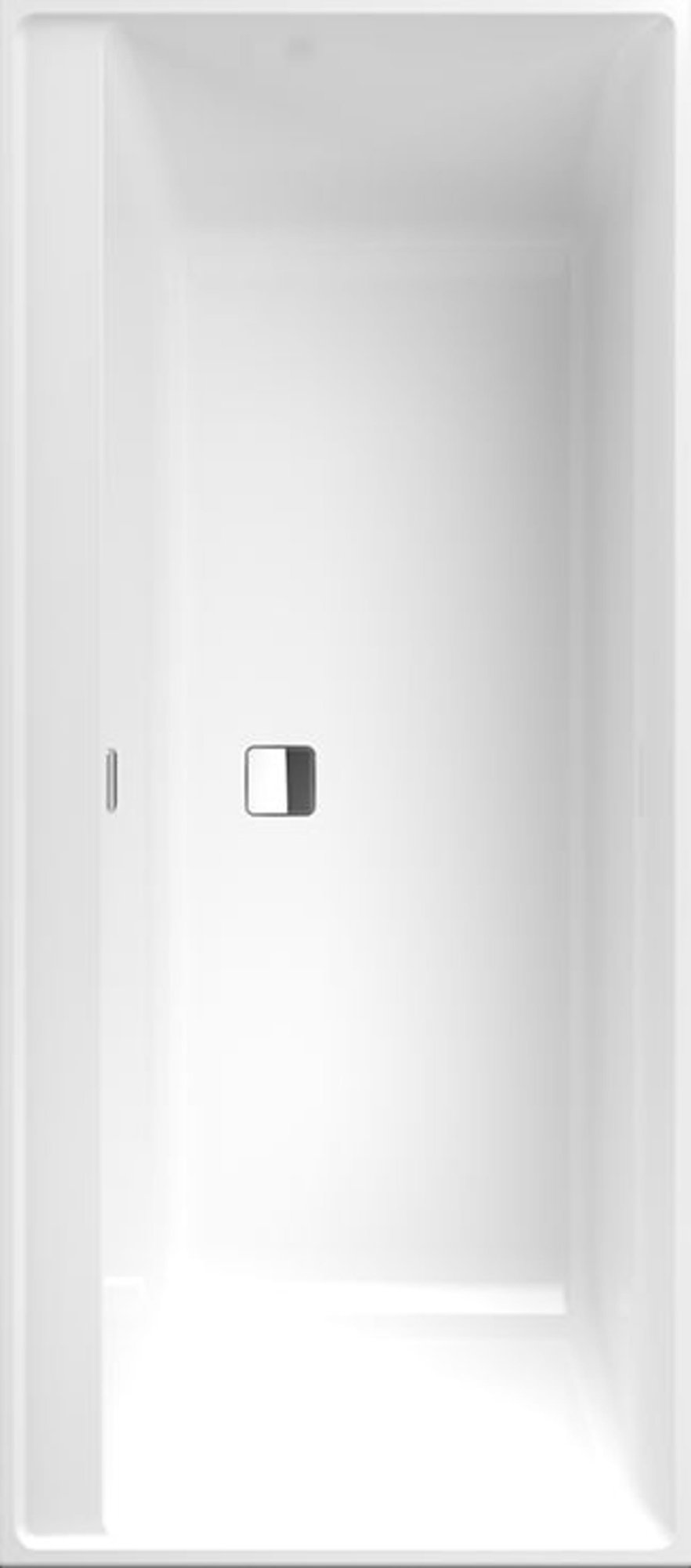 Villeroy & Boch, Collaro, Ligbad, Collaro, inbouwversie, zwart mat, 470 x 750 x 1700mm (DxHxB), wit alpine