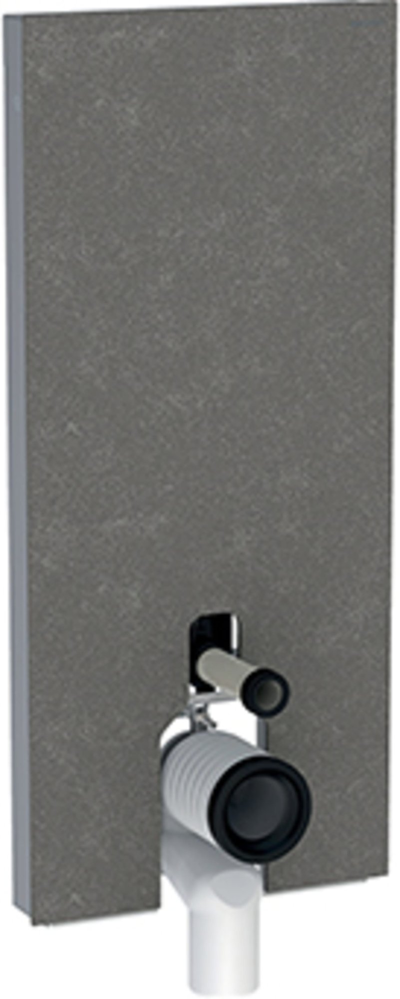 Geberit Monolith opbouwspoelreservoir, laag, drukknop, spoelwater instelbaar, drukknop, hxbxd 1140x480x106mm, betonoptik, aluminium