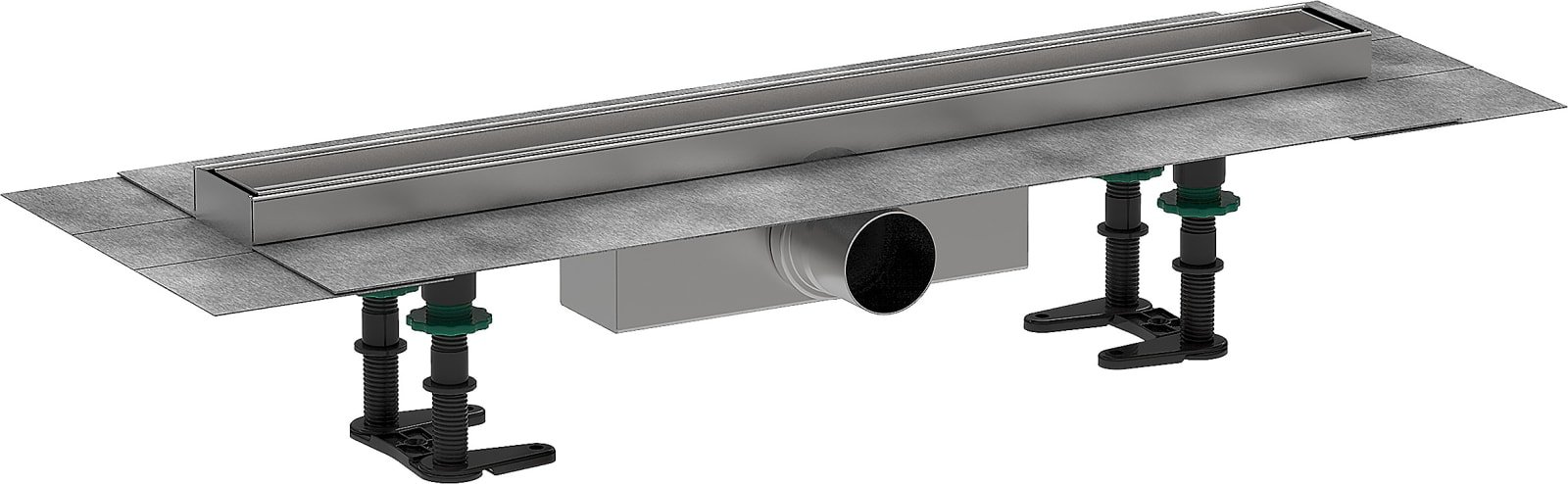 Hansgrohe RainDrain Compact compl.set douchegoot 600 betegelbaar standaard installatie