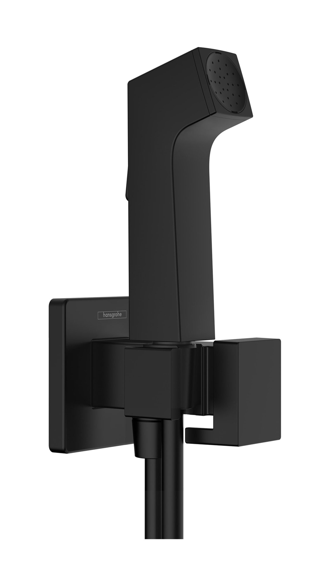 Hansgrohe Bidette handdouche 1jet S EcoSmart+ voor koud water met douchehouder en doucheslang 125cm, mat zwart