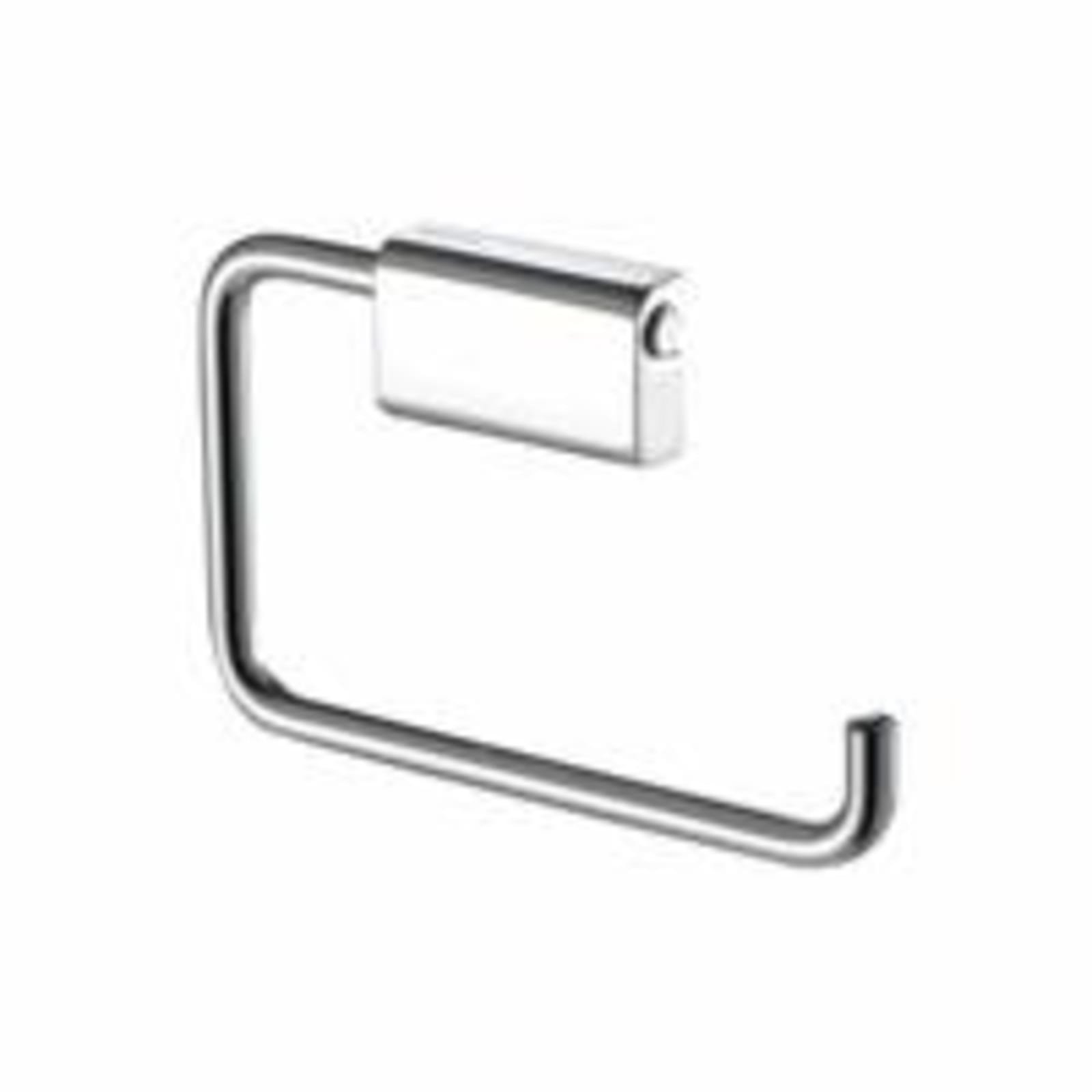 Geesa Aim toiletrolhouder, vierkante afdekrozet, zonder klep, hxdxl 92x13x130mm, chroom