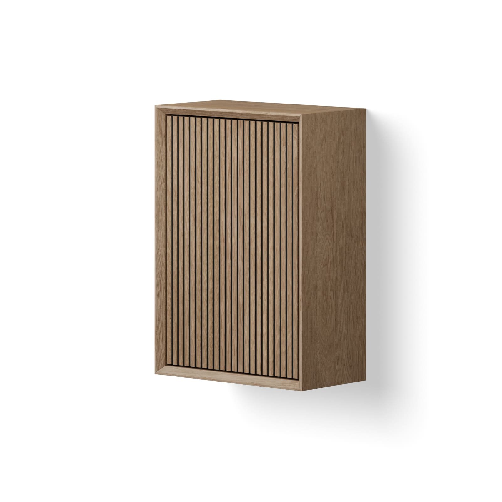 Wooden Cabinet Facet Stripes Mini hoogte 60cm eiken old grey