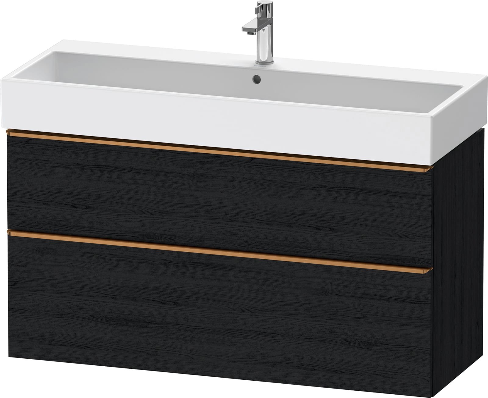 D-Neo Wastafelonderbouw hangend Eiken zwart Mat (1200896698)