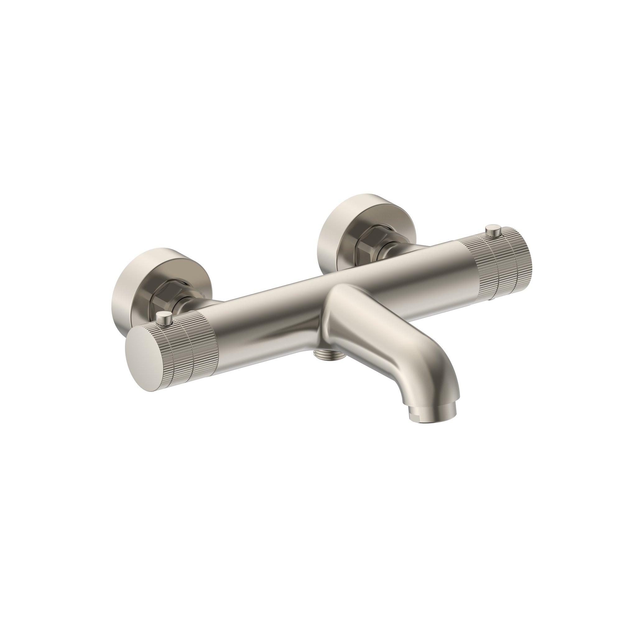 STRIA BADMENGKRAAN - THERMOSTATISCH - OPBOUW - KNOPPEN MET RIBBELSTRUCTUUR - BELGAQUA - GEBORSTELD RVS