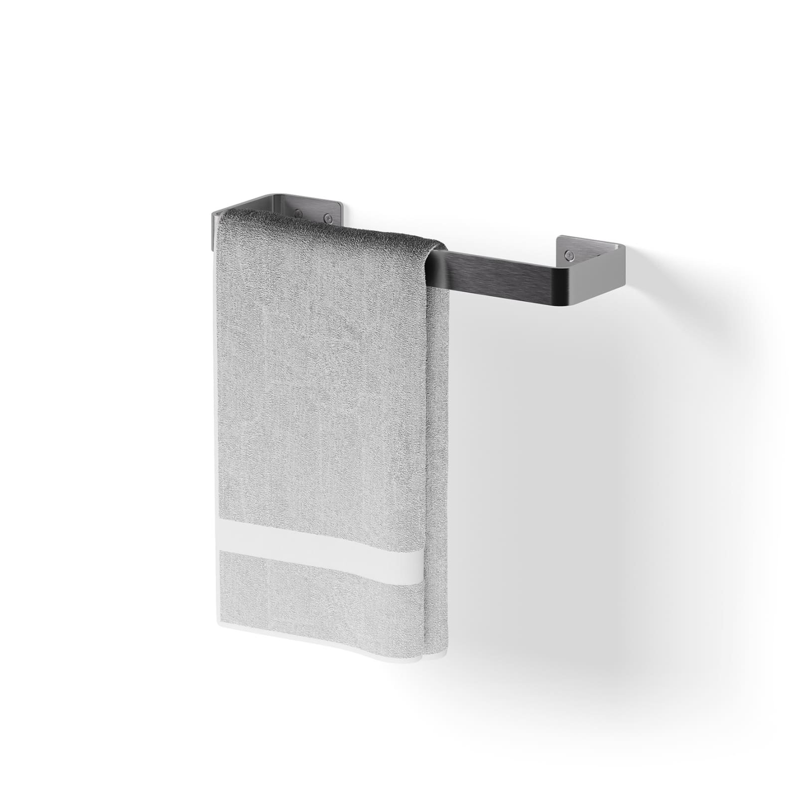 LoooX Dry Curved handdoekhouder, 35 x 10 cm, afwerking brushed stainless steel