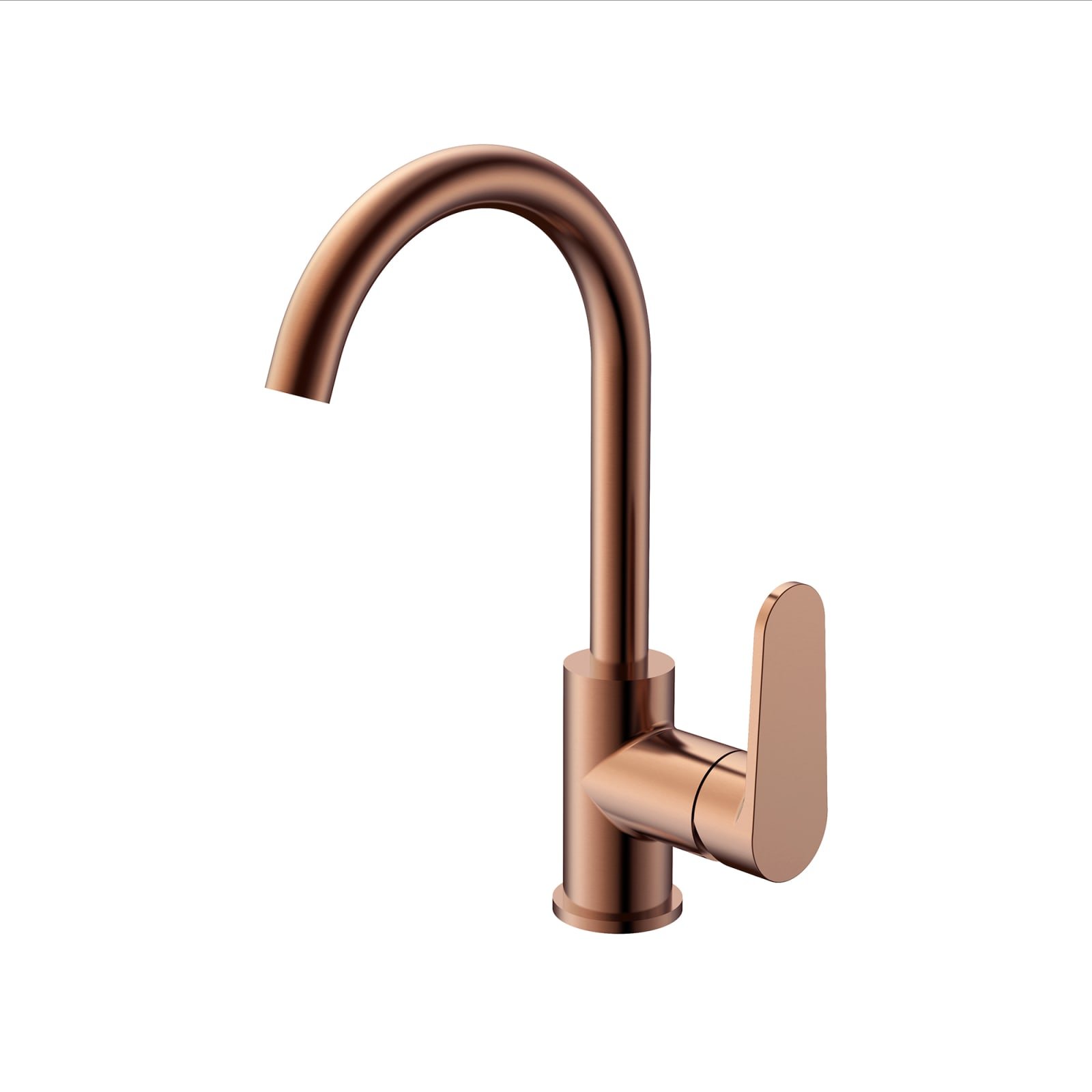 Blue Label Skive wastafelkraan C-uitloop, geborsteld brons