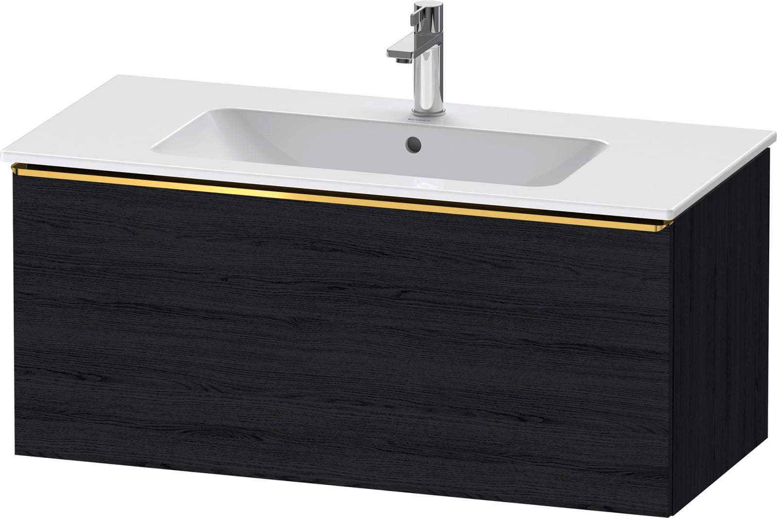 DURAVIT D-Neo Wastafelonderbouw hangend Eiken zwart Mat (1200895905)