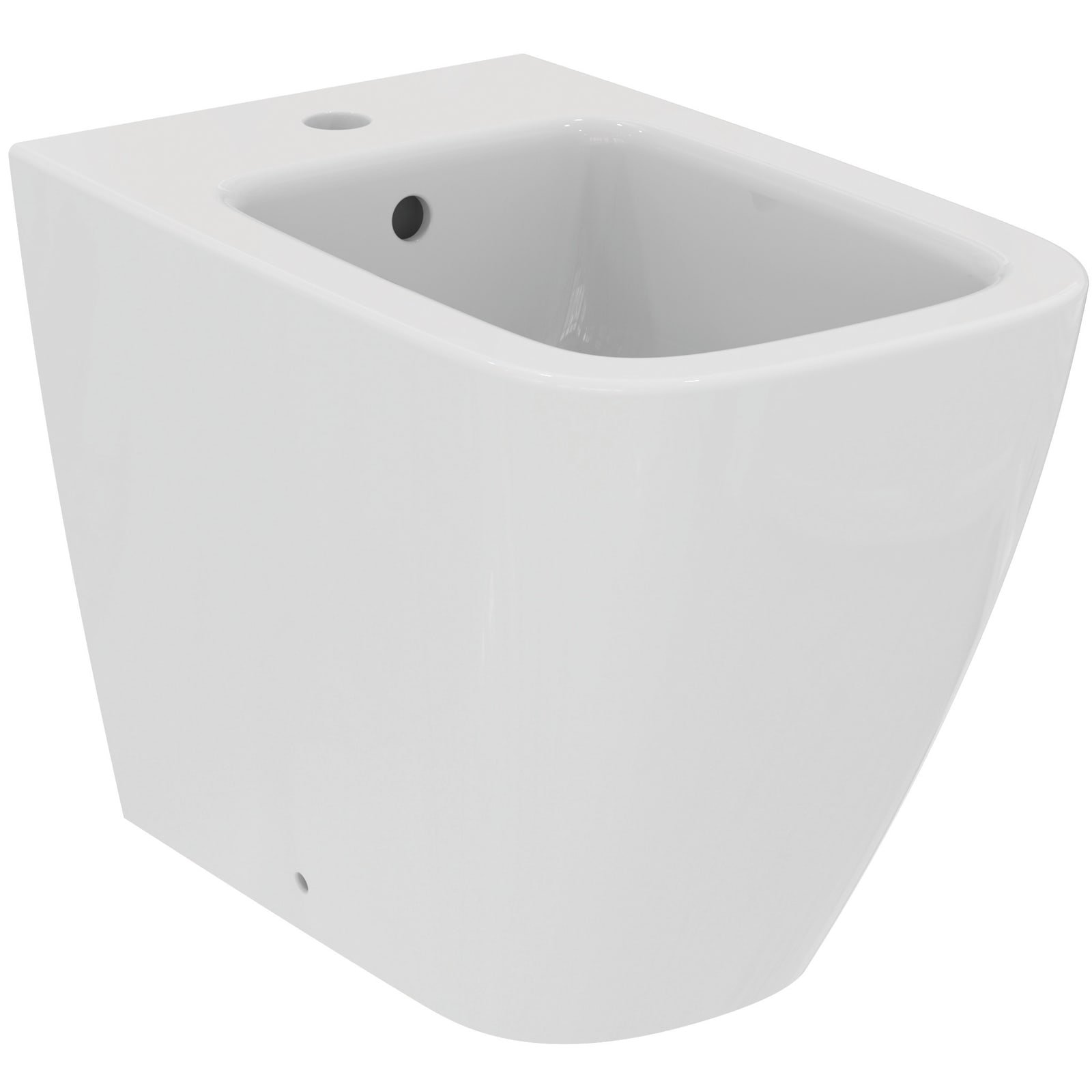 I.LIFE B | STAAND BIDET 355X540X400 MM GLANZEND WIT, 1 KG, MET OVERL