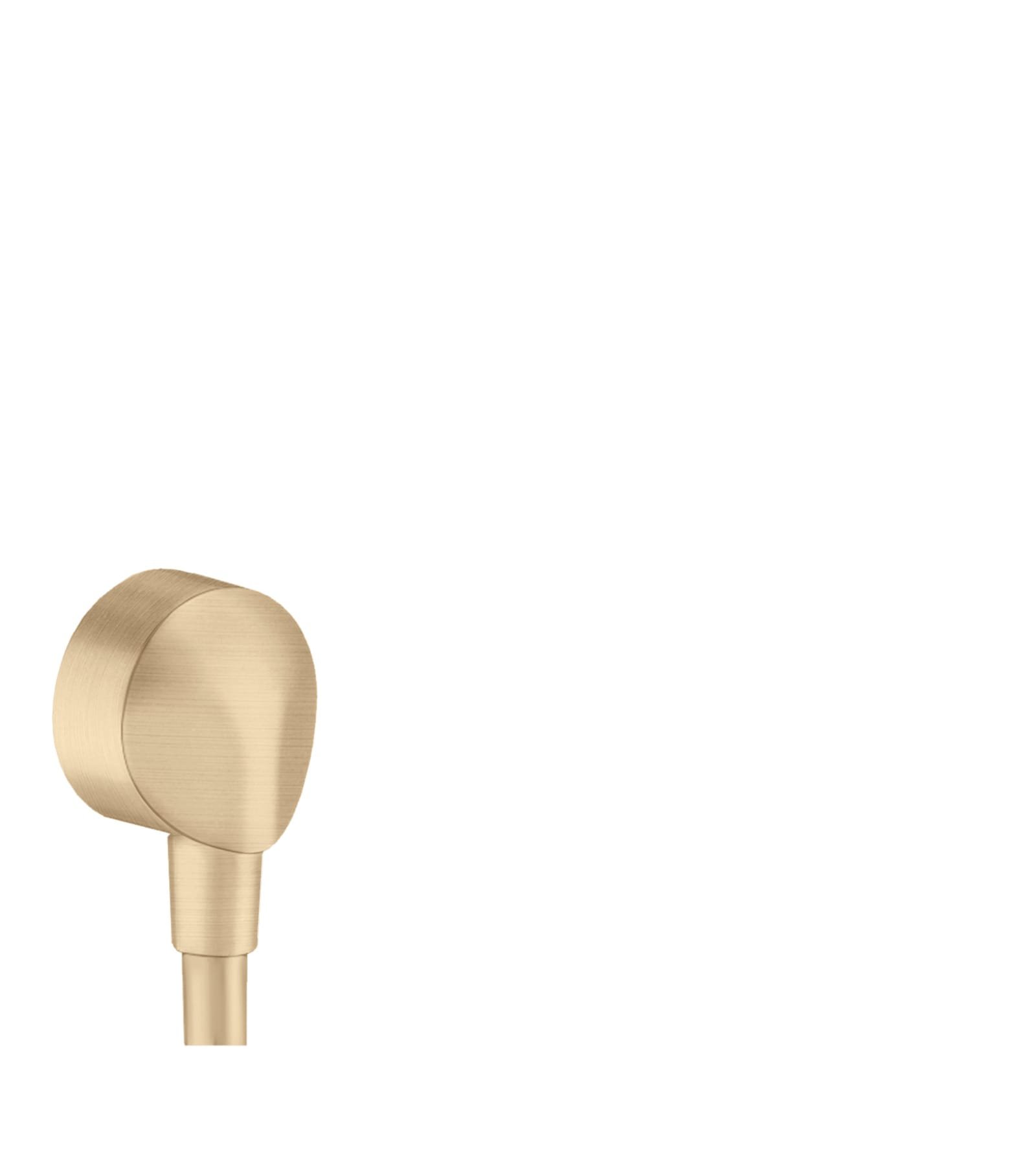 Hansgrohe Fixfit, Muuraansluitbocht E, wand, zonder terugslagklep, geborsteld brons
