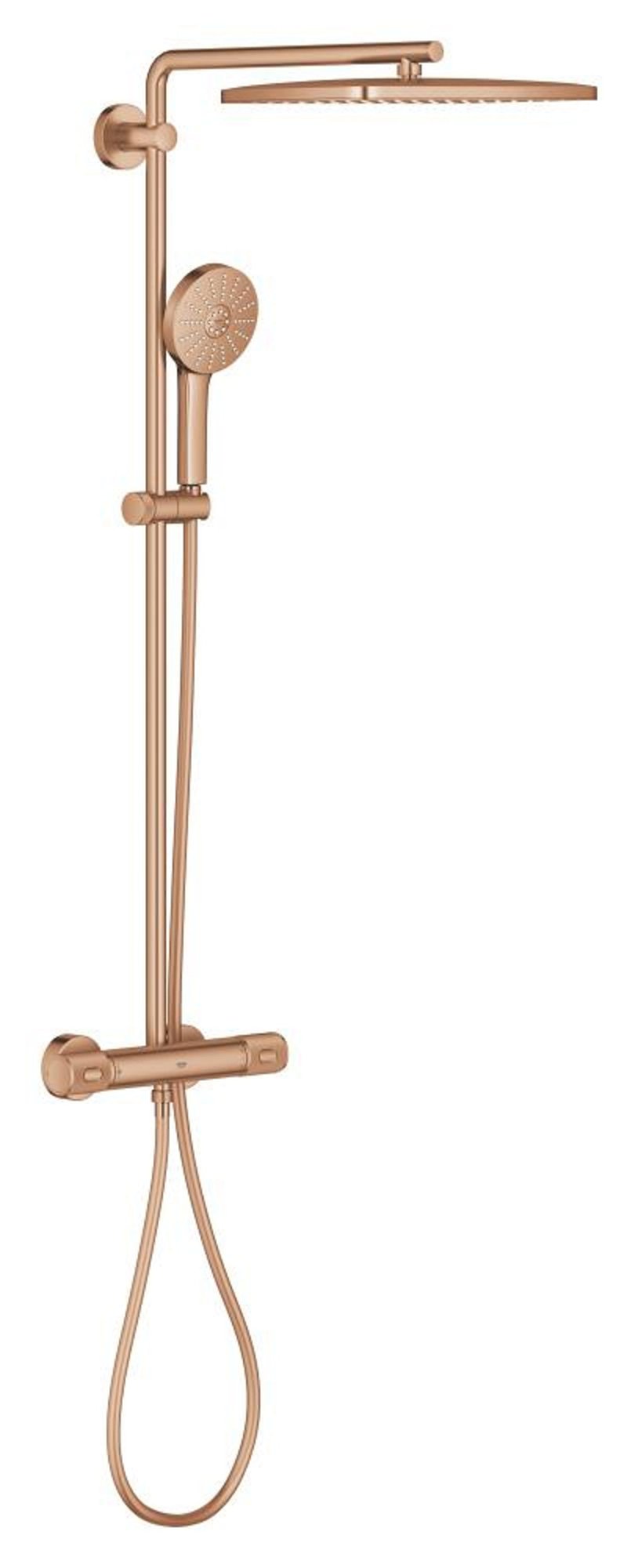 Grohe Euphoria 350x230 Douchesysteem CoolTouch Thermostaat 8.0 L/min Bij 3 Bar Warm Sunset Geborsteld