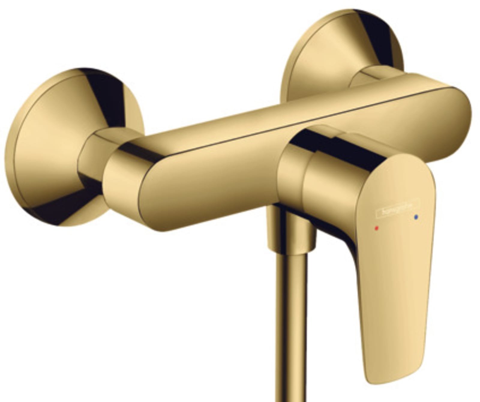 Hansgrohe, Douchemengkraan, Talis E, opbouw, gepolijst goud optiek