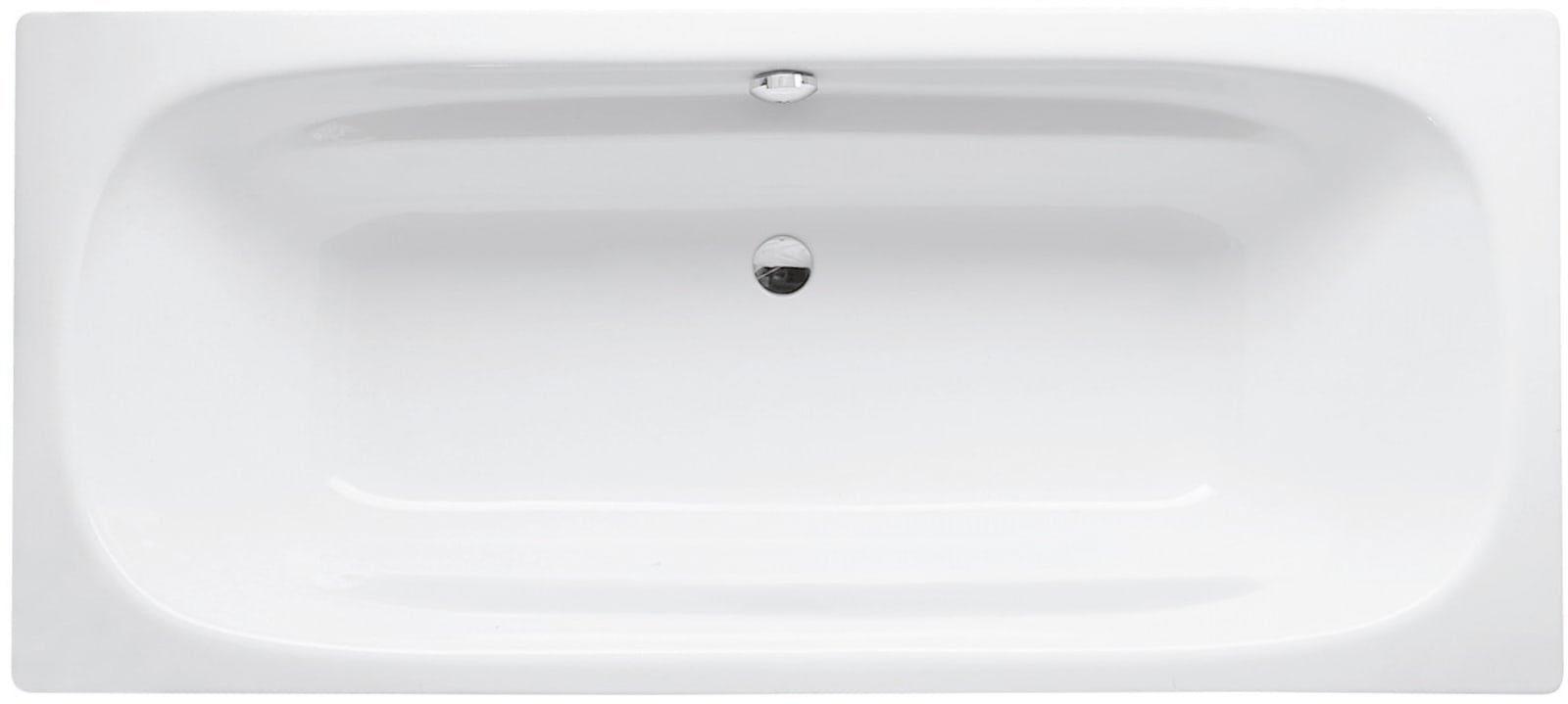 Bette BetteDuo, ligbad, rechthoekig, plaatstaal, 1800x800x420mm lxbxh, zonder poten, wit