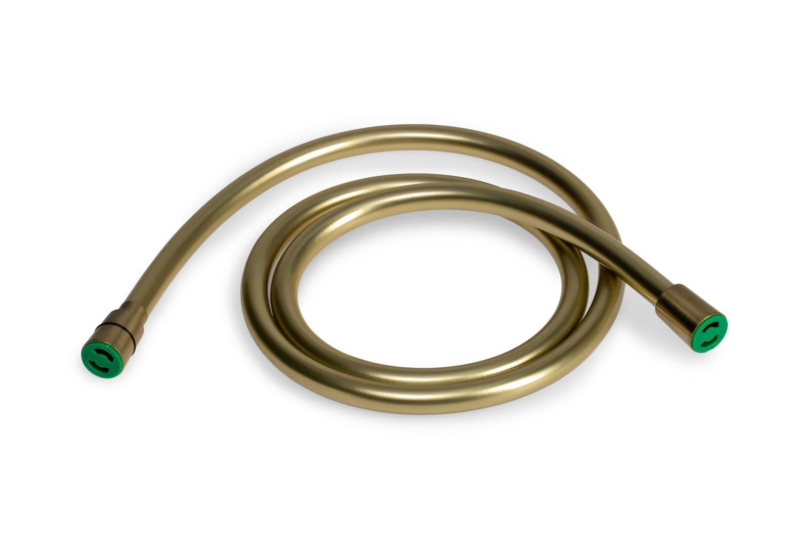 Blue Label Brondby doucheslang, 1/2" x 1/2", lengte slang 150cm met gladde buitenkant, geborsteld goud
