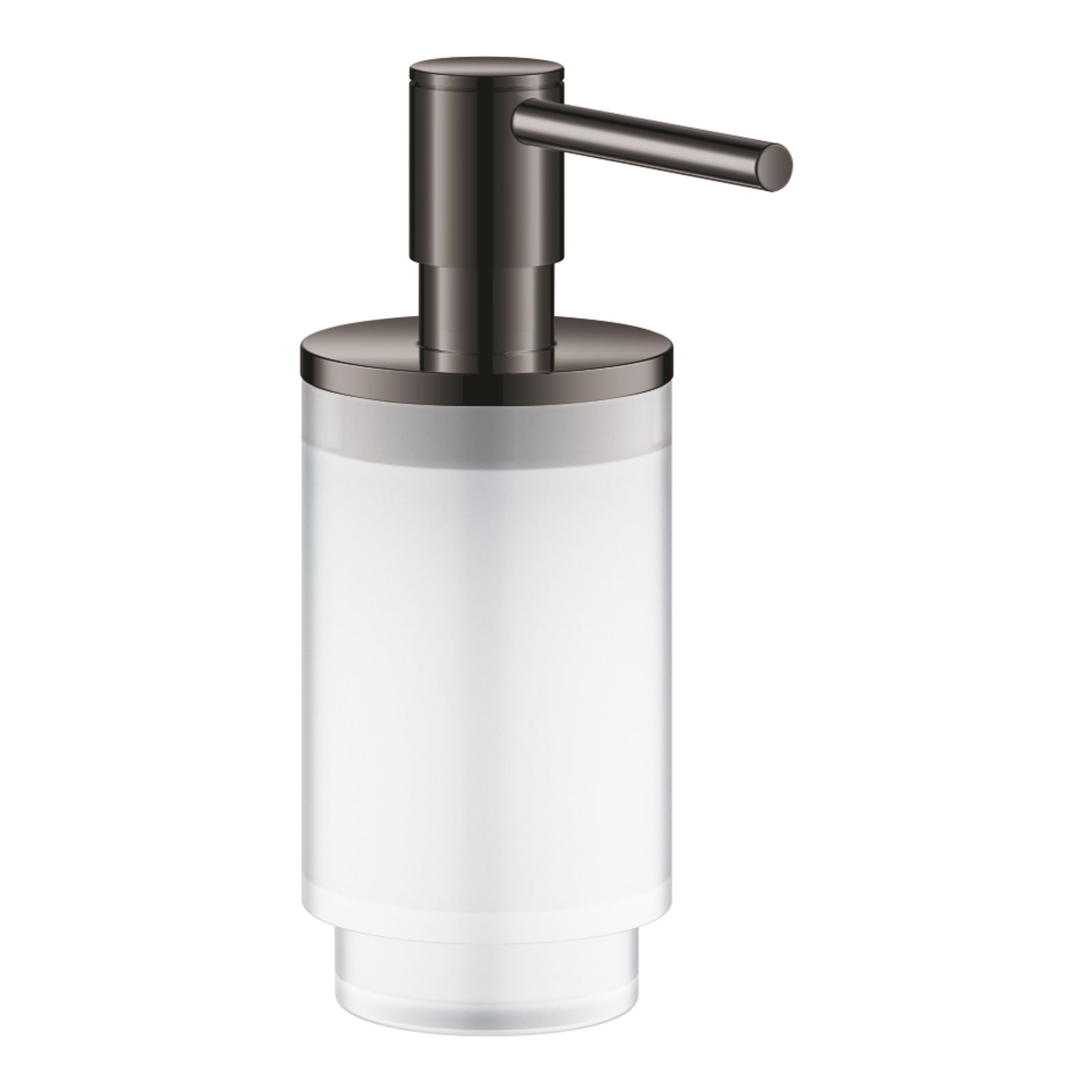 Grohe Selection, Zeepdispenser, 120ml vulhoeveelheid, glas/metaal, hard graphite (past in houder 41 027)