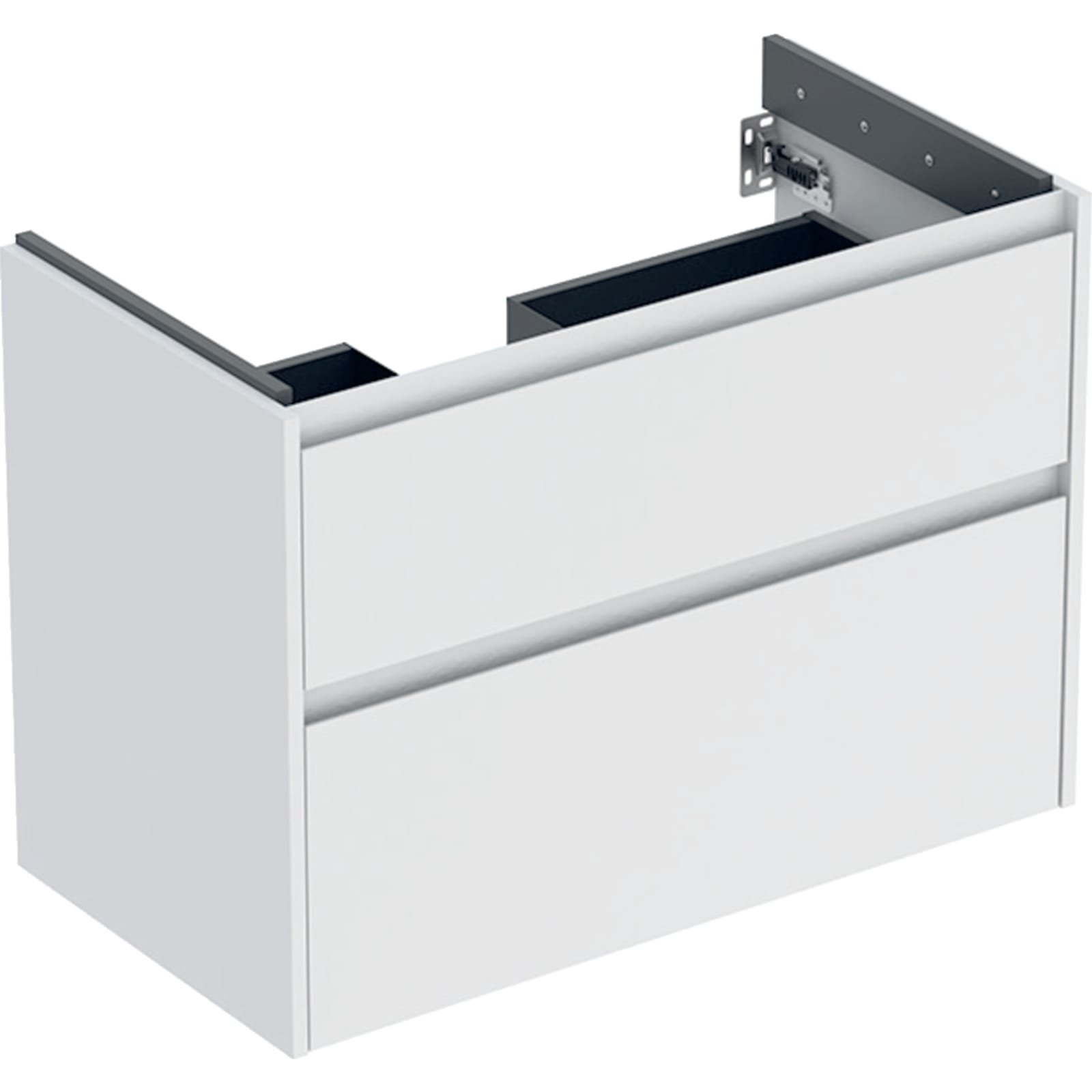 Geberit Renova Plan Wastafelonderkast twee lades deur B90 Wit mat