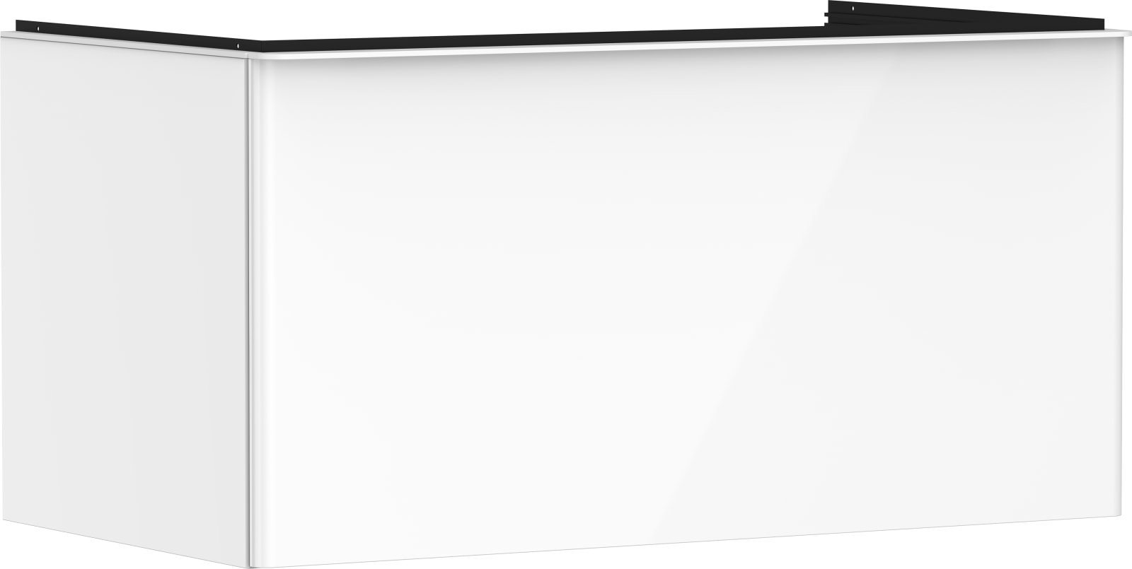 Hansgrohe Xelu Q meubel High Gloss White 980/550 met 1 lade consoles met countertop inbouw wastafel geslepen (1200771653)
