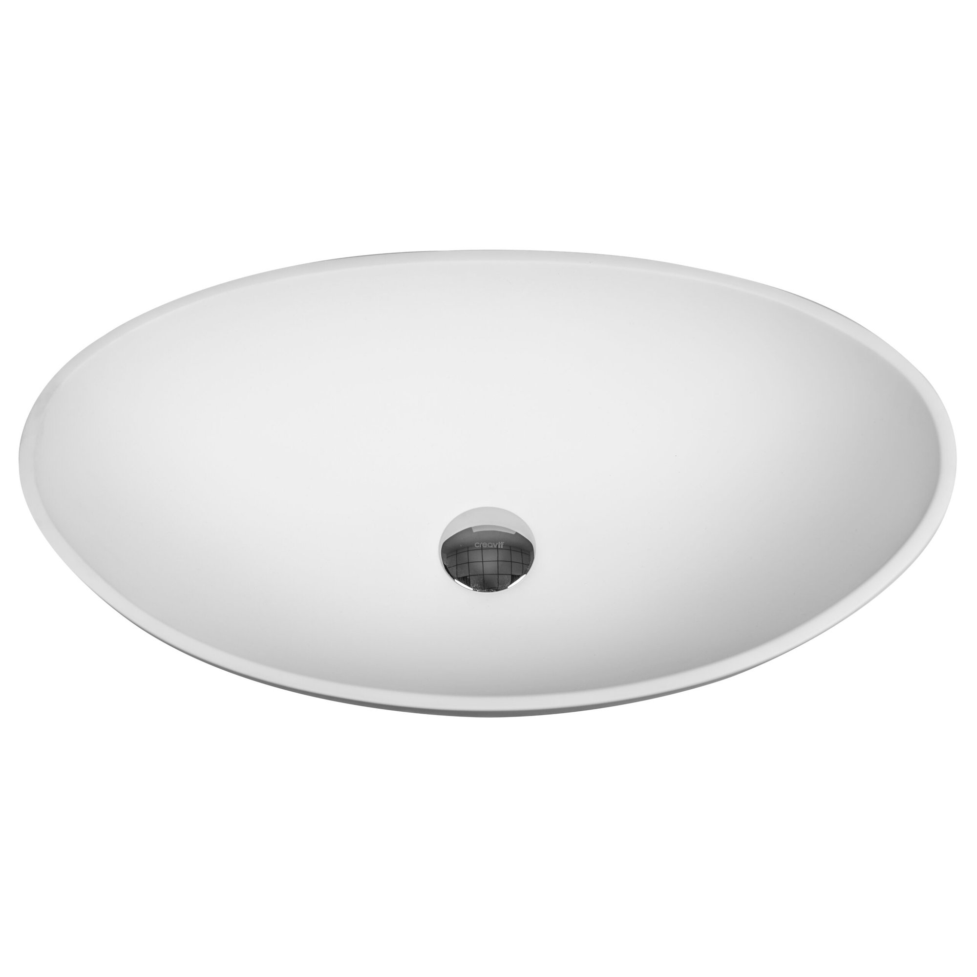 ALONI ATLAS SOLID SURFACE OPBOUW WASKOM (57X33X16CM) - WIT