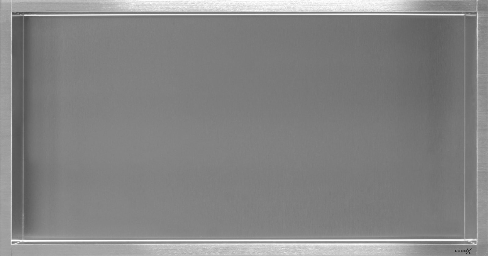 LoooX inbouwnis 600 x 300 mm, 10 cm inbouwdiepte, RVS geborsteld