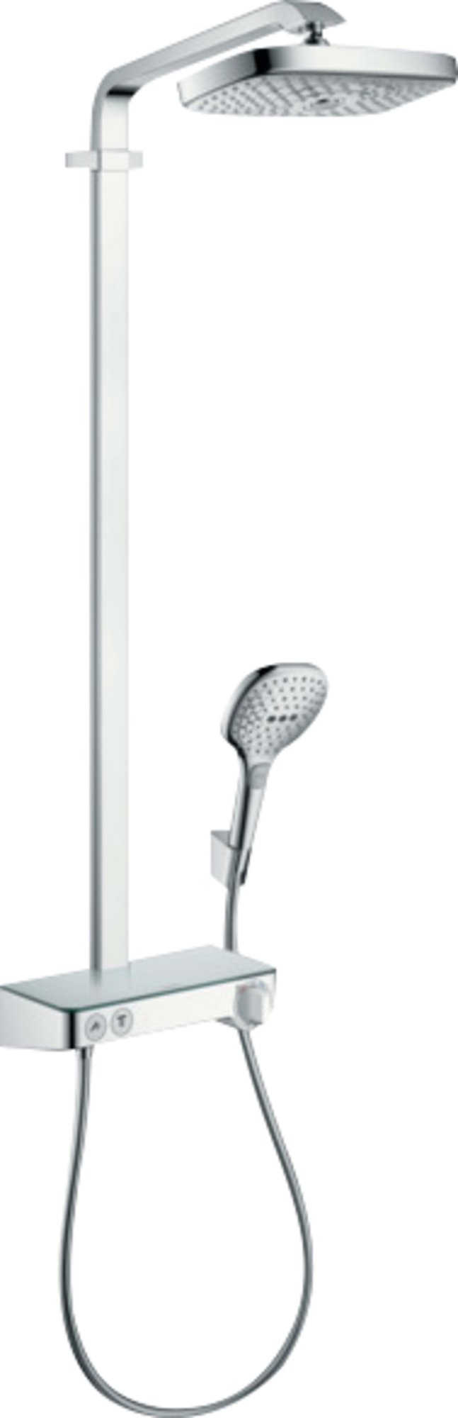 Hansgrohe Raindance E, Glijstangcombinatie, 360 x 190mm douchekop, 1jet, 850mm glijstang, 380mm arm, met handdouche, chroom