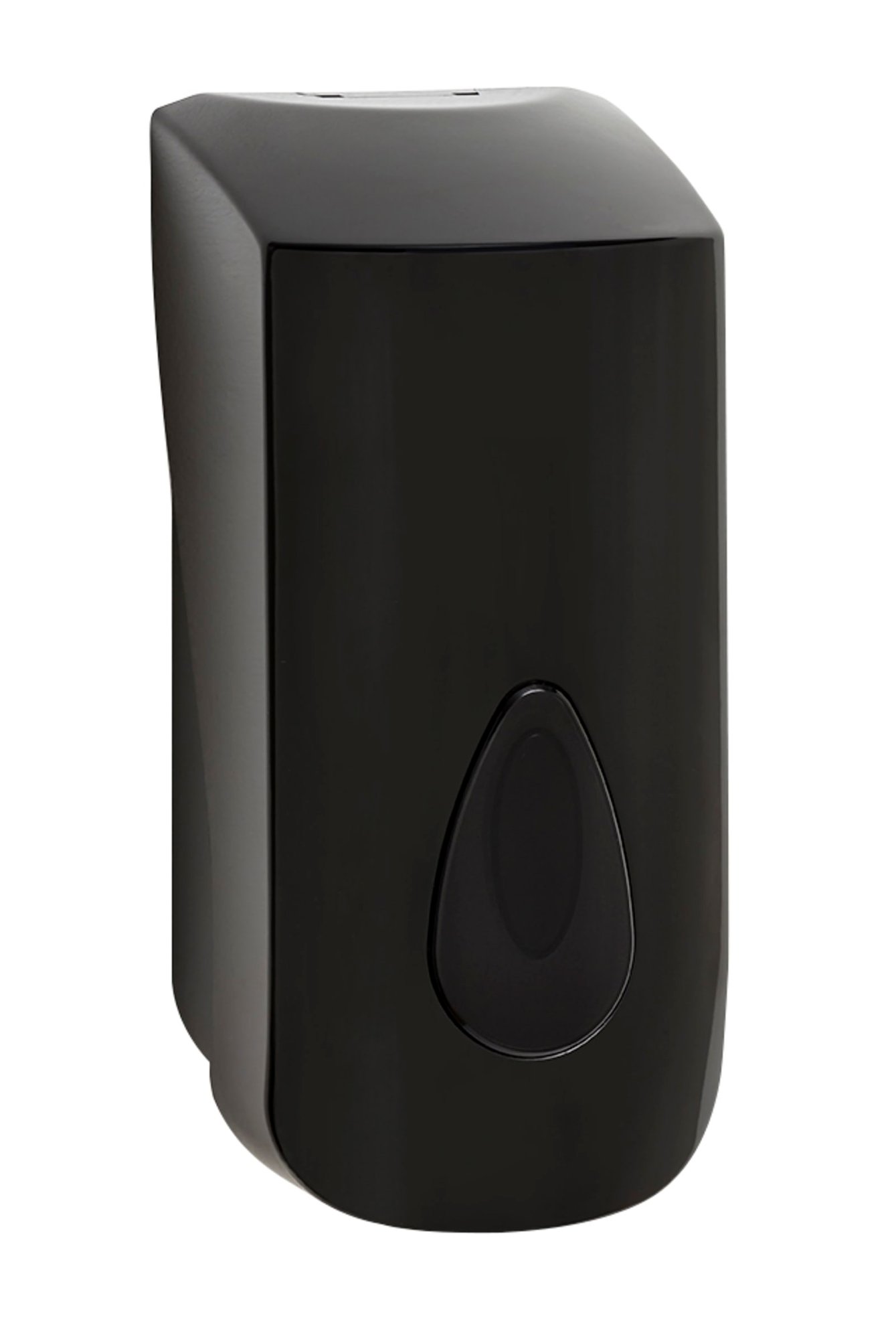 All Care zeepdispenser kunststof zwart 900 ml voor wandmontage. Met slot en PQ sleutel. Met navulfles en zeeppomp.