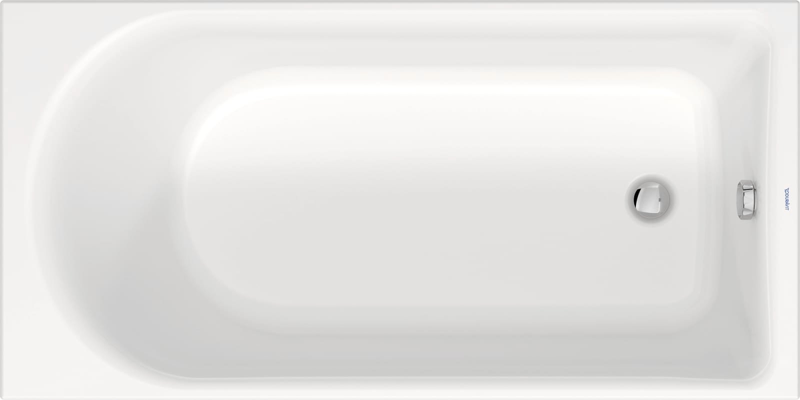 Duravit d-neo bad inbouwversie met in rugsteun afmetingen 1500 x 750 mm wit