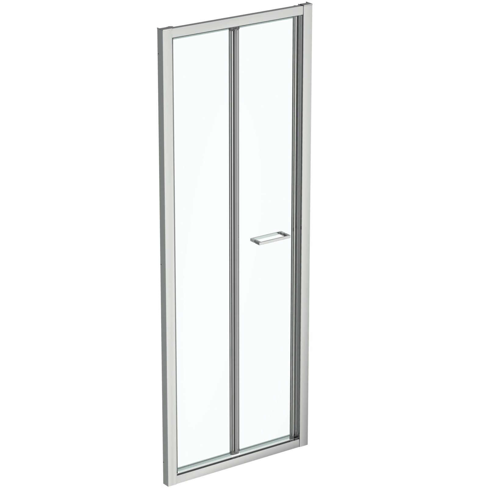 CONNECT 2 | VOUWDEUR BI-FOLD 720X70X1950 MM GLANZEND ZILVER, 2 DEUREN