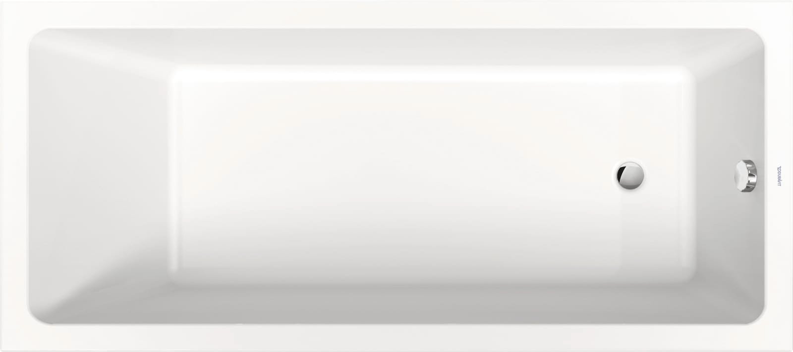 Duravit Duravit No.1 Bad  1800x800 mm Wit, Inbouw, materiaal: Sanitair acryl, rechthoekig, aantal rugsteunen: 1, positie afvoer: Voe