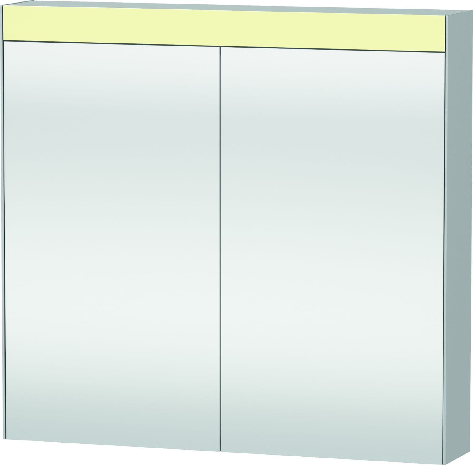 Duravit Light & Mirrors spiegelkast, 2 deuren, front- en binnenspiegel, hxbxd 760x810x148mm, wit
