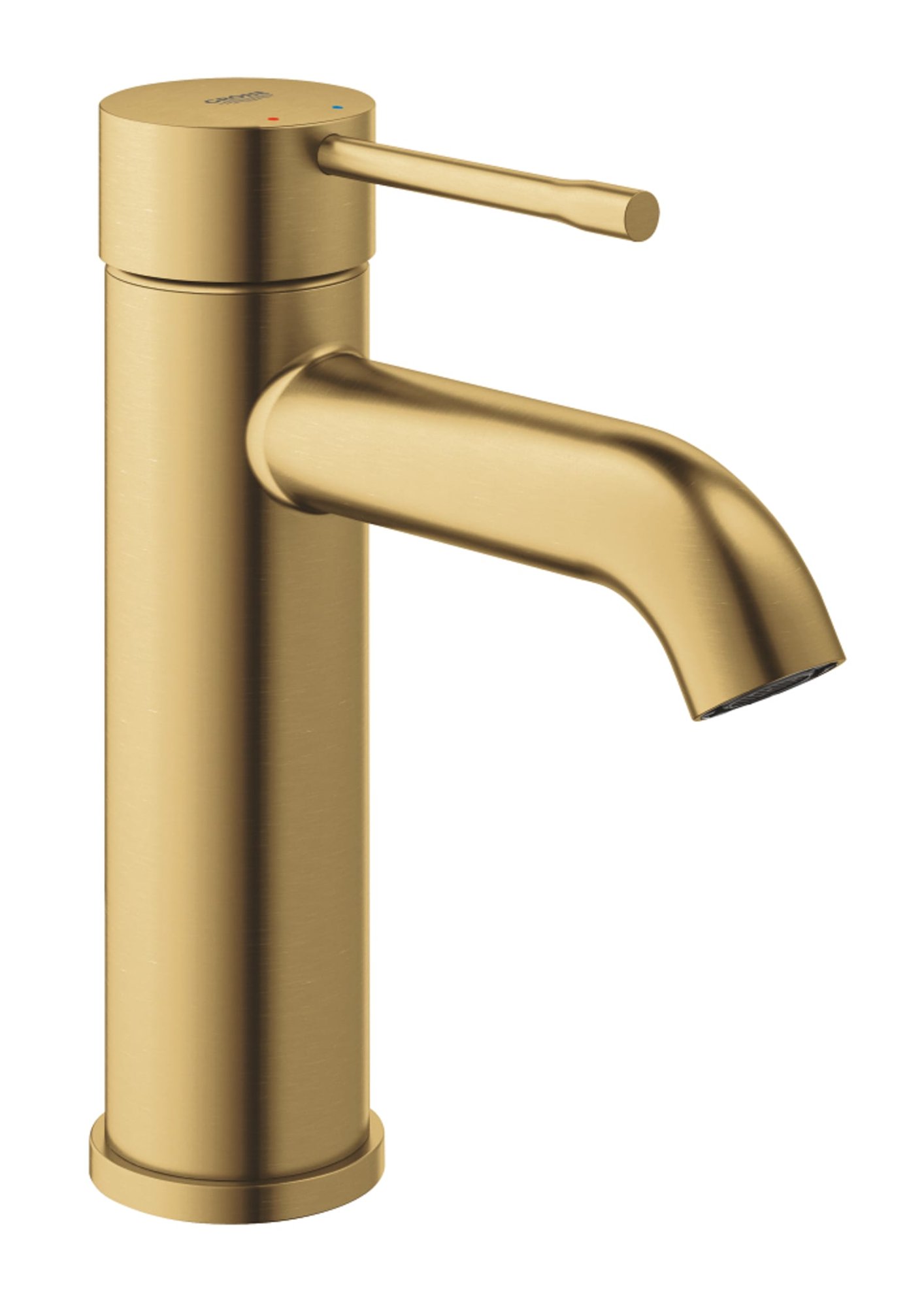 Grohe Essence New Wastafelmengkraan S-size, eengreeps, 1-gats, 174mm hoogte, glad, 116mm uitloop, vast, cool sunrise geborsteld (1200540239)