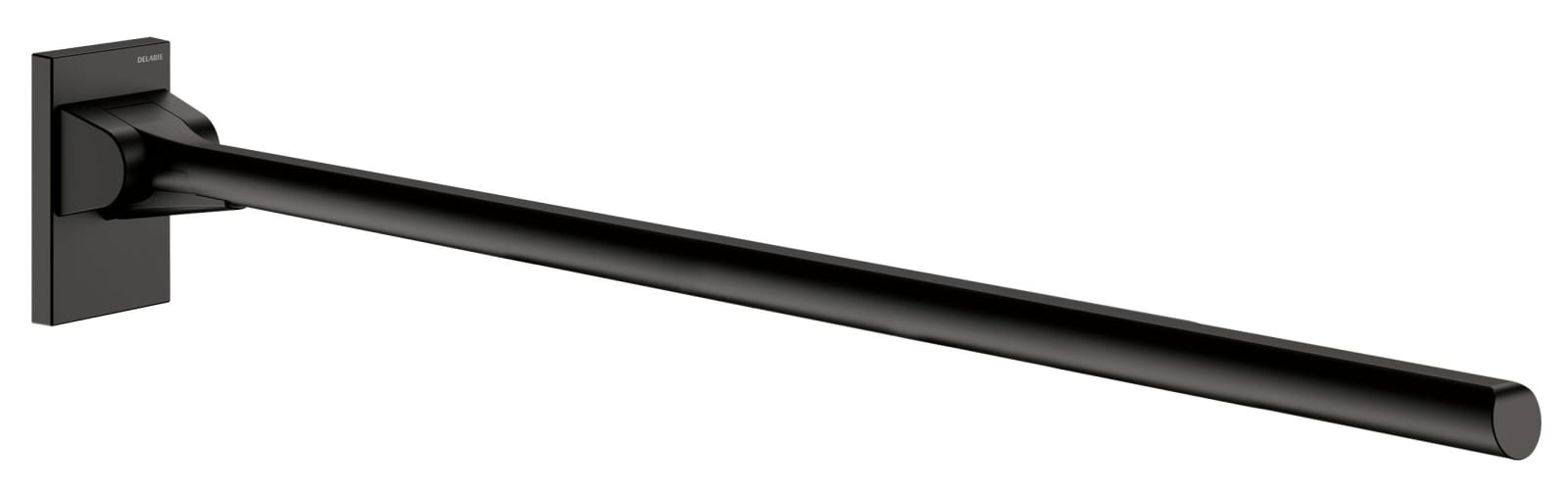 Opklapbare Be-Line greep Ø42 L.900 mat zwart aluminium