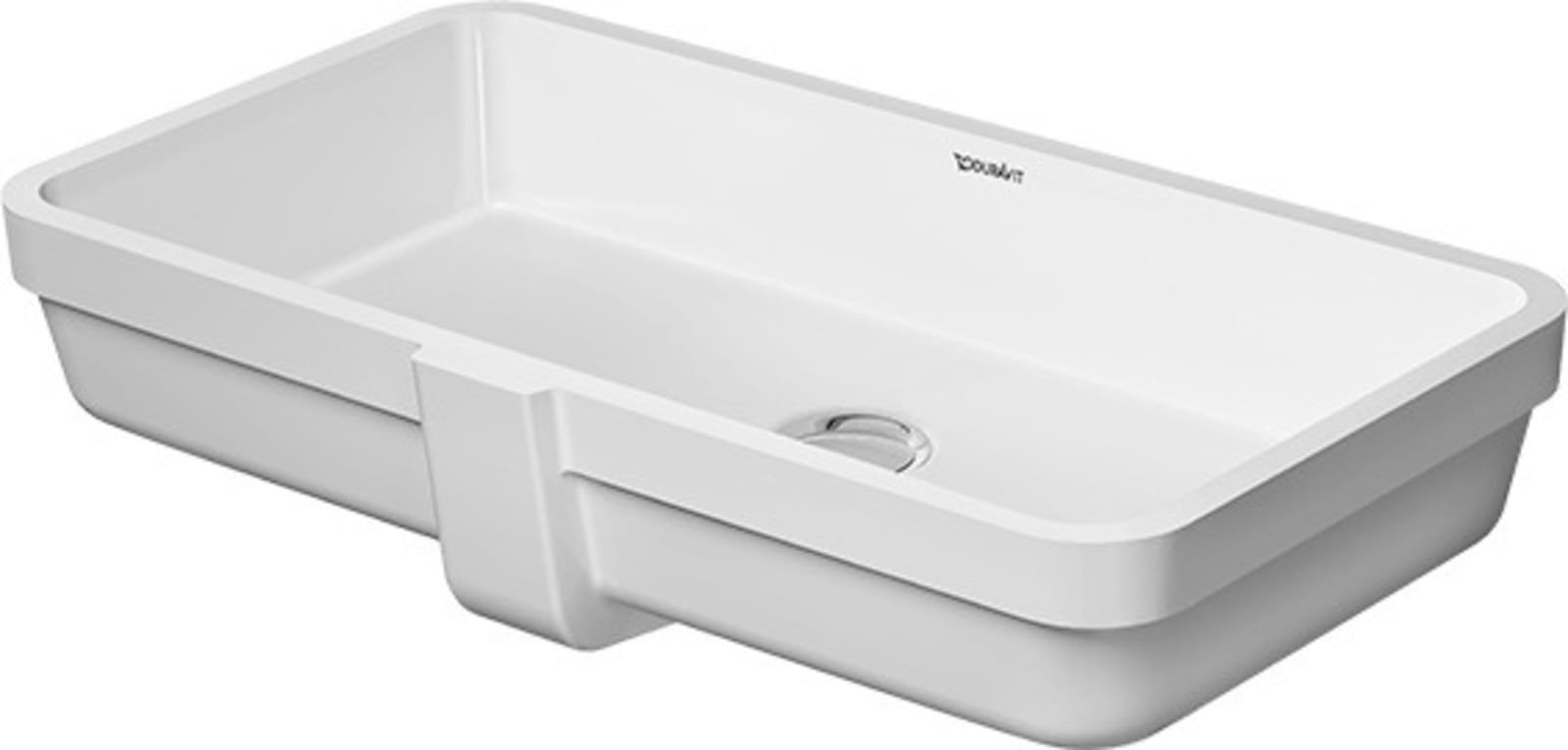 Duravit Vero Air Inbouwwastafel 635 mm Wit Hoogglans, aantal kraangaten per wasplaats: 0, overloop – 0384600000
