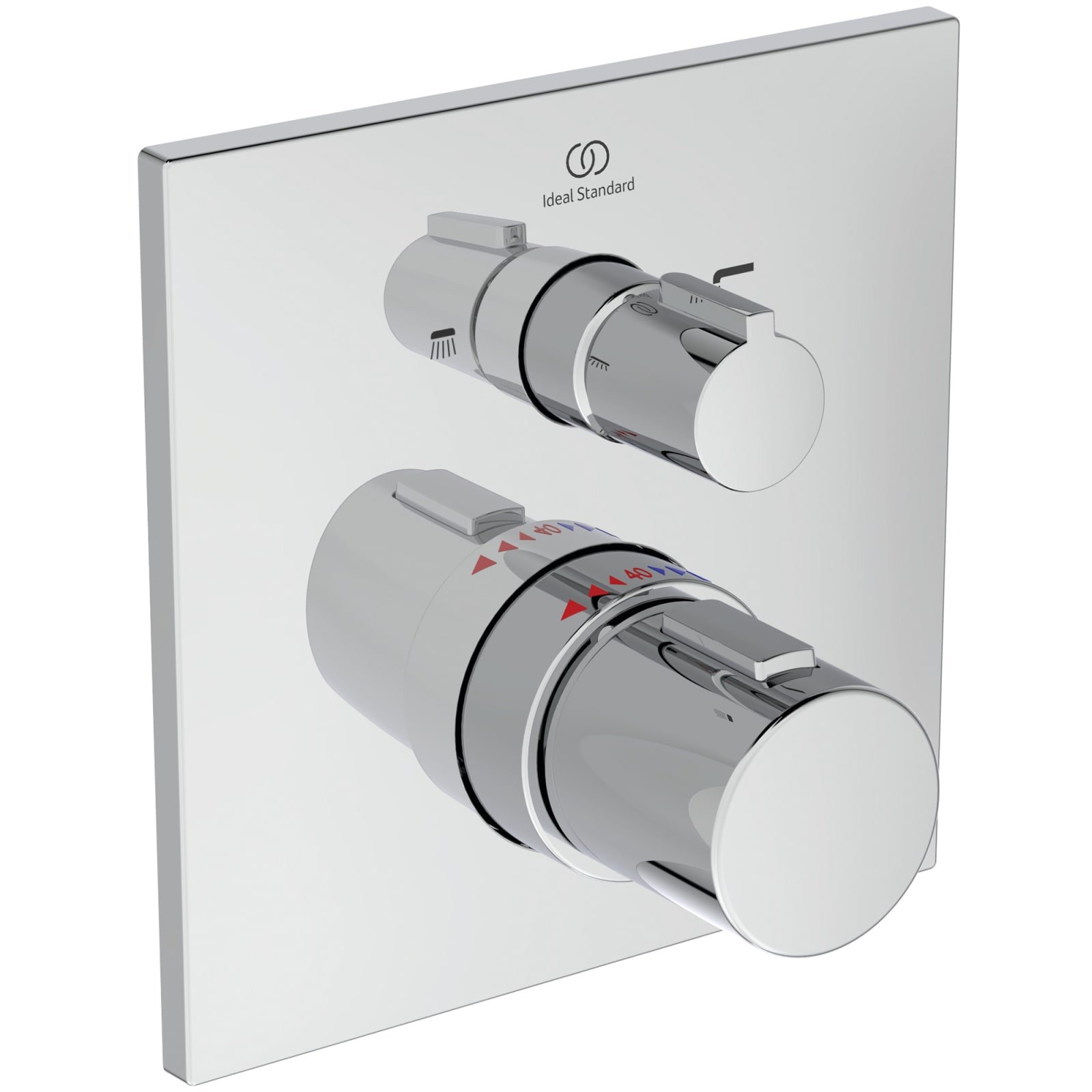 CERATHERM C100 | BAD/DOUCHEMENGKRAAN (OPBOUWDEEL) 163X83X163 MM CHROOM