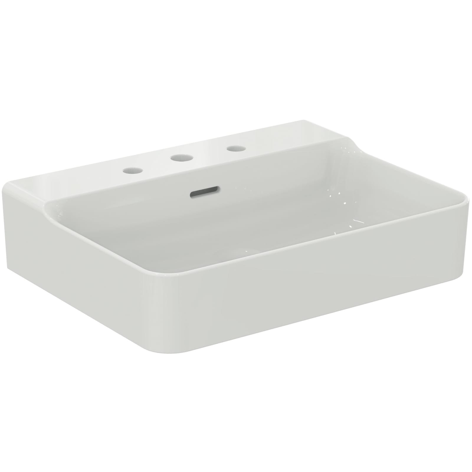 CONCA | WASTAFEL 600X450X145 MM GLANZEND WIT, 3 KG, MET OL (GESL) | IP