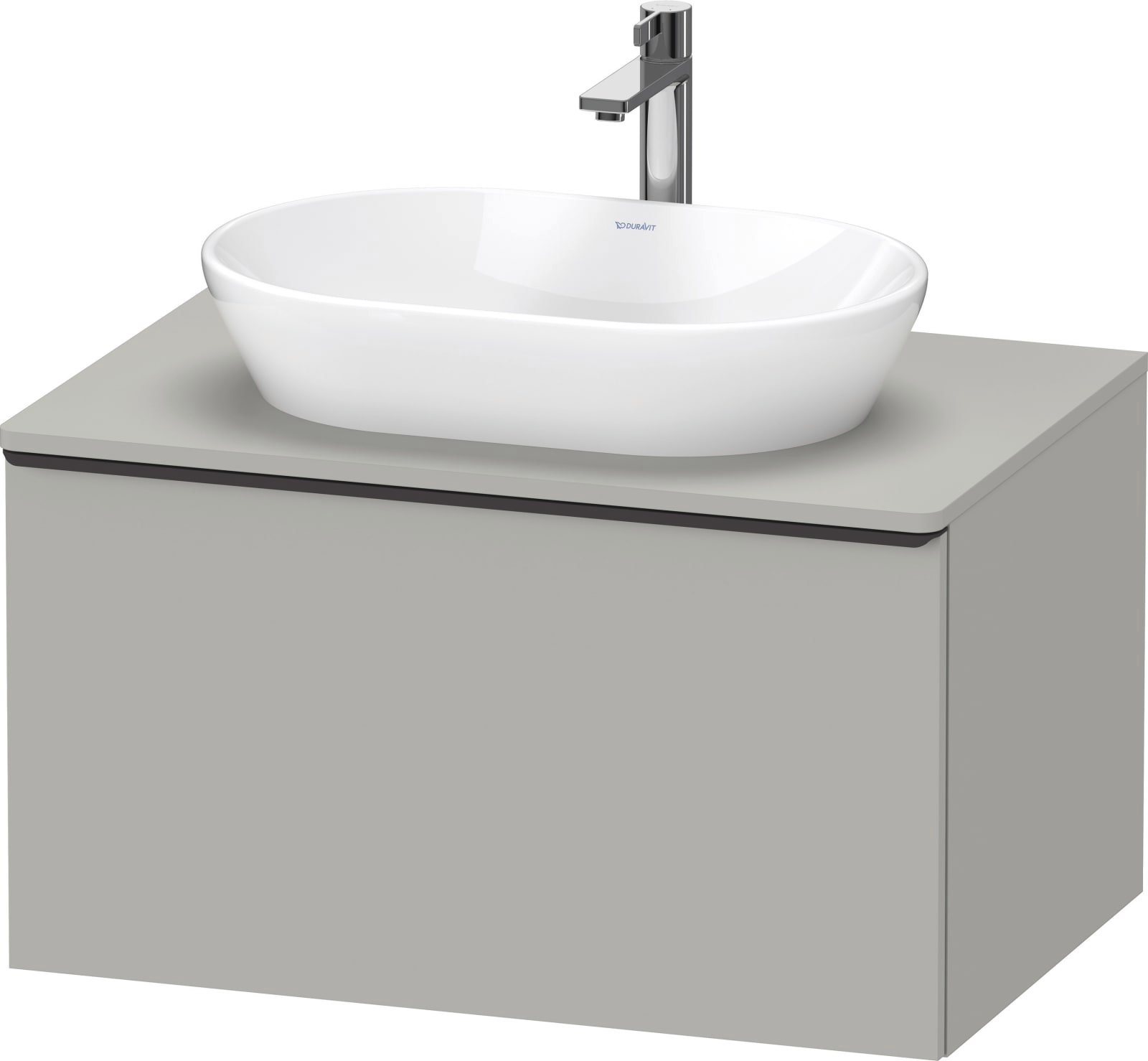 D-Neo Console wastafelonderbouw hangend Betongrijs Mat (1200897320)