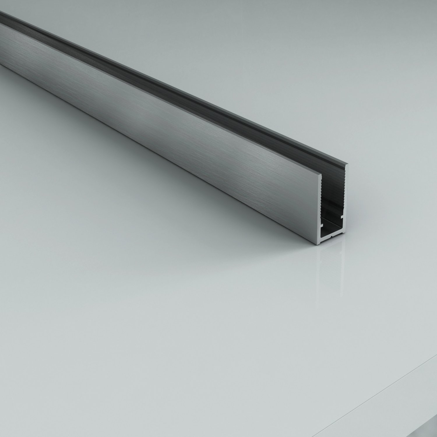 ALONI MUURPROFIEL VOOR DOUCHEWAND - 200 CM - RVS