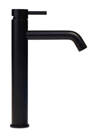 Blue Label Brondby XL wastafelkraan high rise cold start, mat zwart