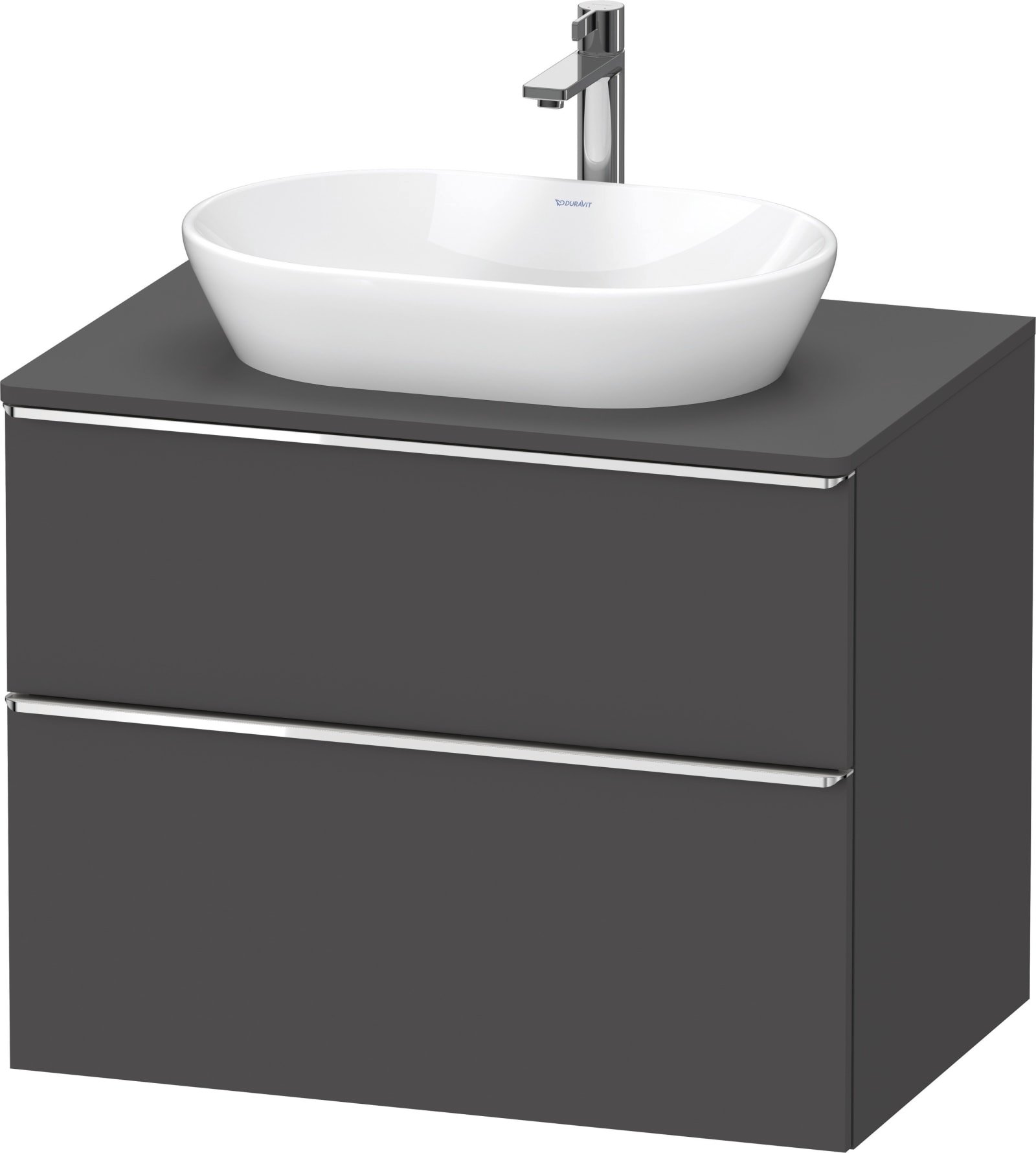 D-Neo Console wastafelonderbouw hangend Grafiet Mat (1200895952)