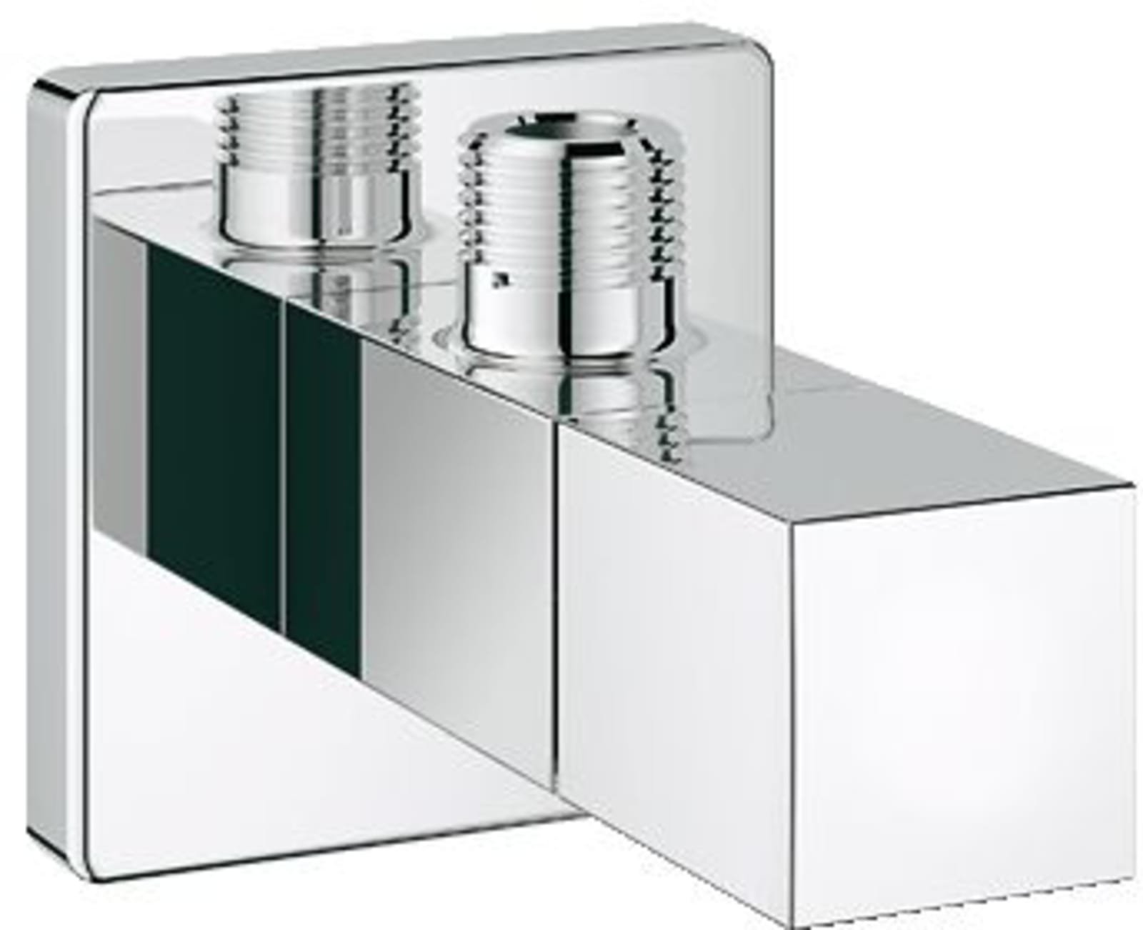 Grohe Universal Cube stopkraan, haaks, handgreep, bovendeel niet keramisch, handgreep, 1/2", buitendraad, messing, chroom-look glans thumbnail 2