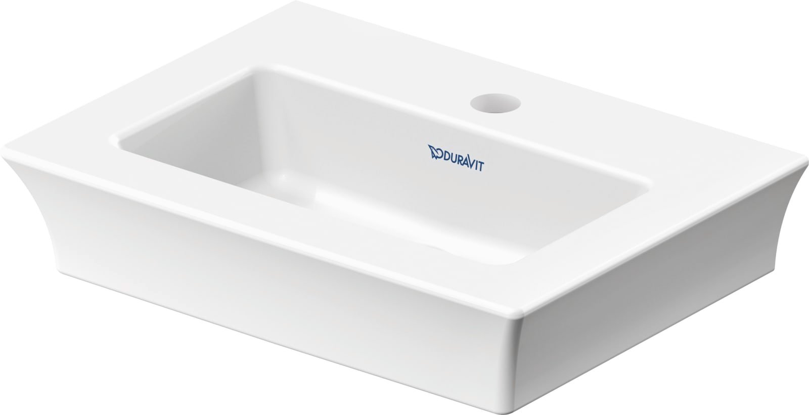 Duravit White Tulip Fonteintje 450 mm Wit Hoogglans, kraanvlak, aantal kraangaten per wasplaats: 1 – 0737450041