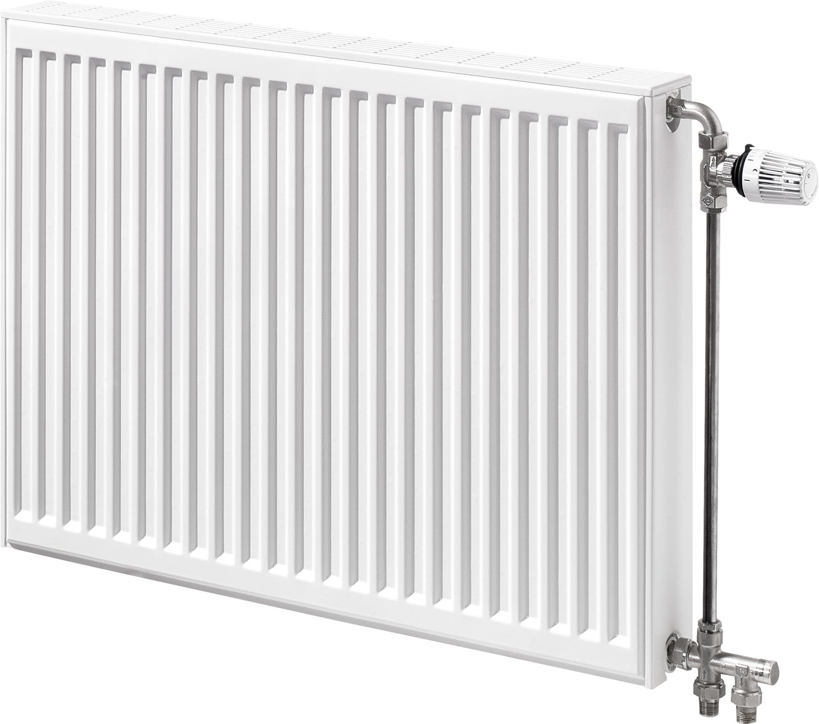 Henrad Compact All In paneelradiator 3254W, 4 aansluitingen, hxdxl 700x33x1200mm, glans wit RAL9016
