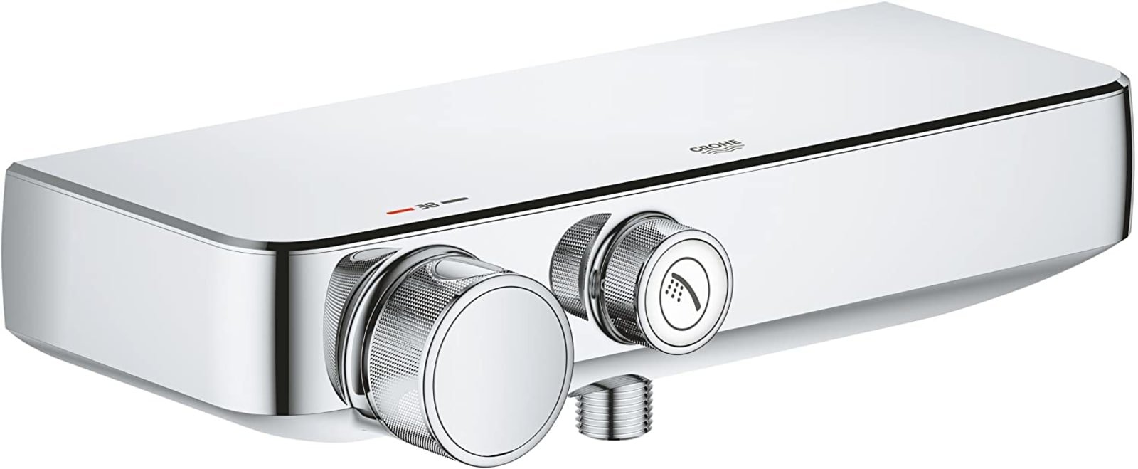 Grohe Grohtherm Smartcontrol, Douchethermostaat, wand, eengreeps, 2-gats, omstelinrichting, 150mm hart, met koppelingen, chroom
