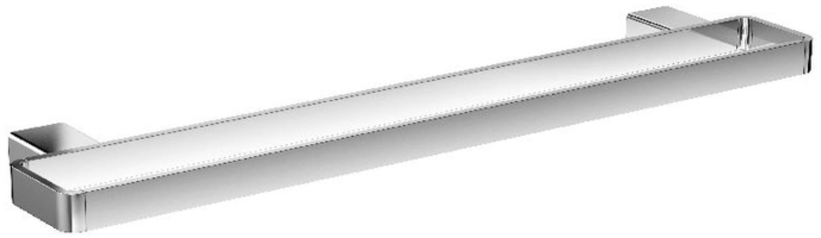 Emco Loft relingsysteem 600mm chroom, incl. 5 grijze kunststof inzetringen