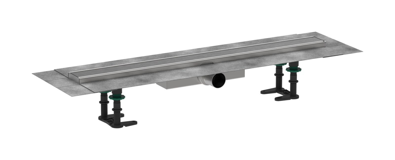 Hansgrohe RainDrain Compact compl.set douchegoot 700 vlakke installatie Brushed Stainless Steel