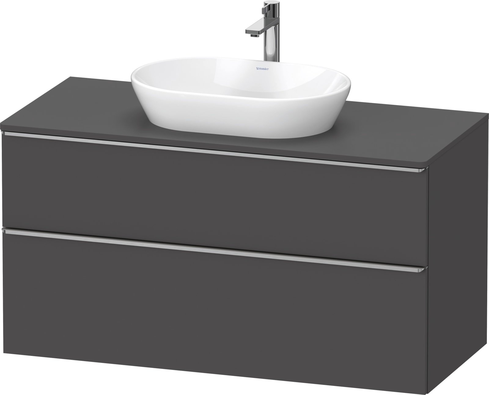 D-Neo Console wastafelonderbouw hangend Grafiet Mat (1200895019)