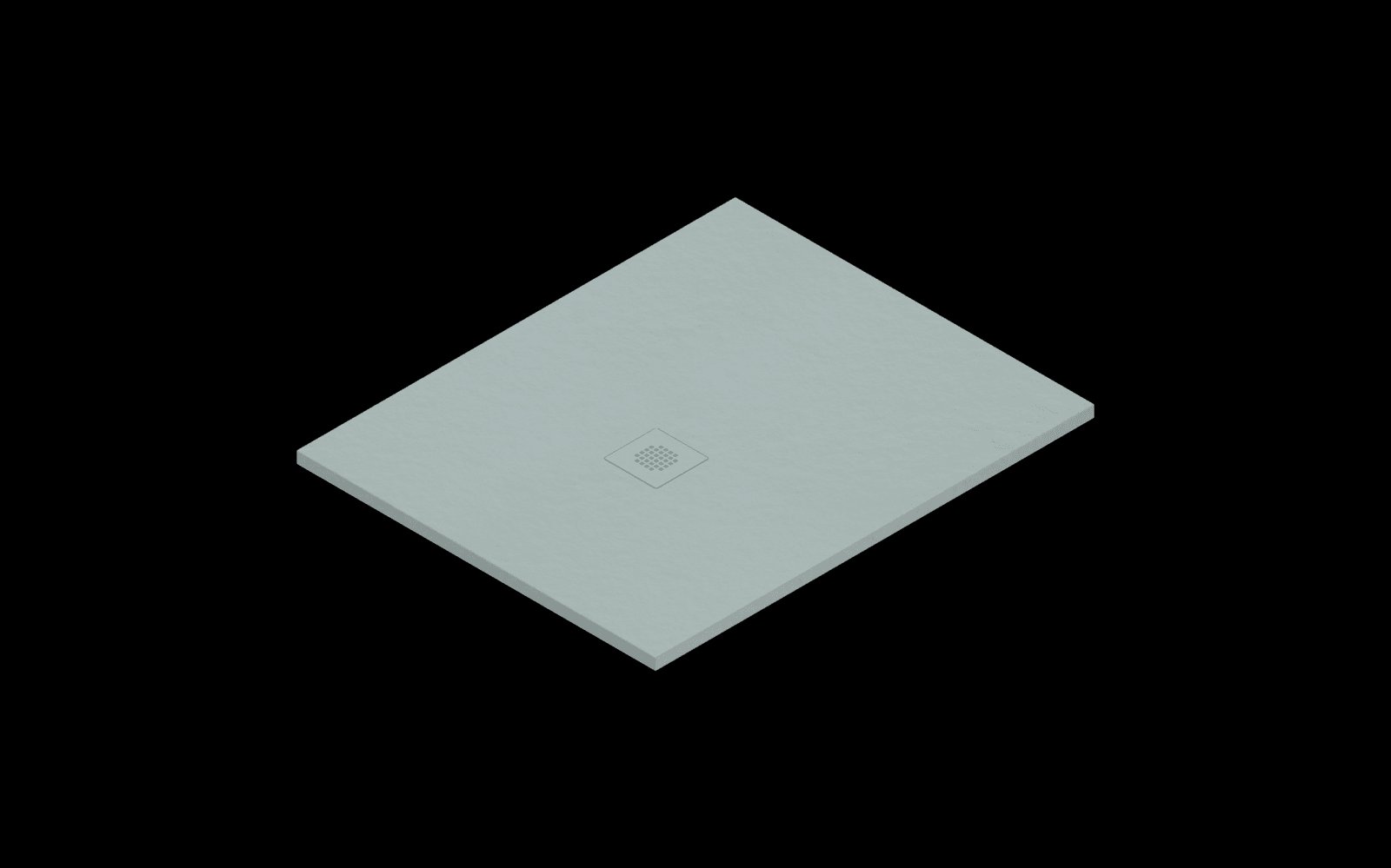 Catalano H3 Solid surface DOUCHEBAK 110X90 Satin Acqua