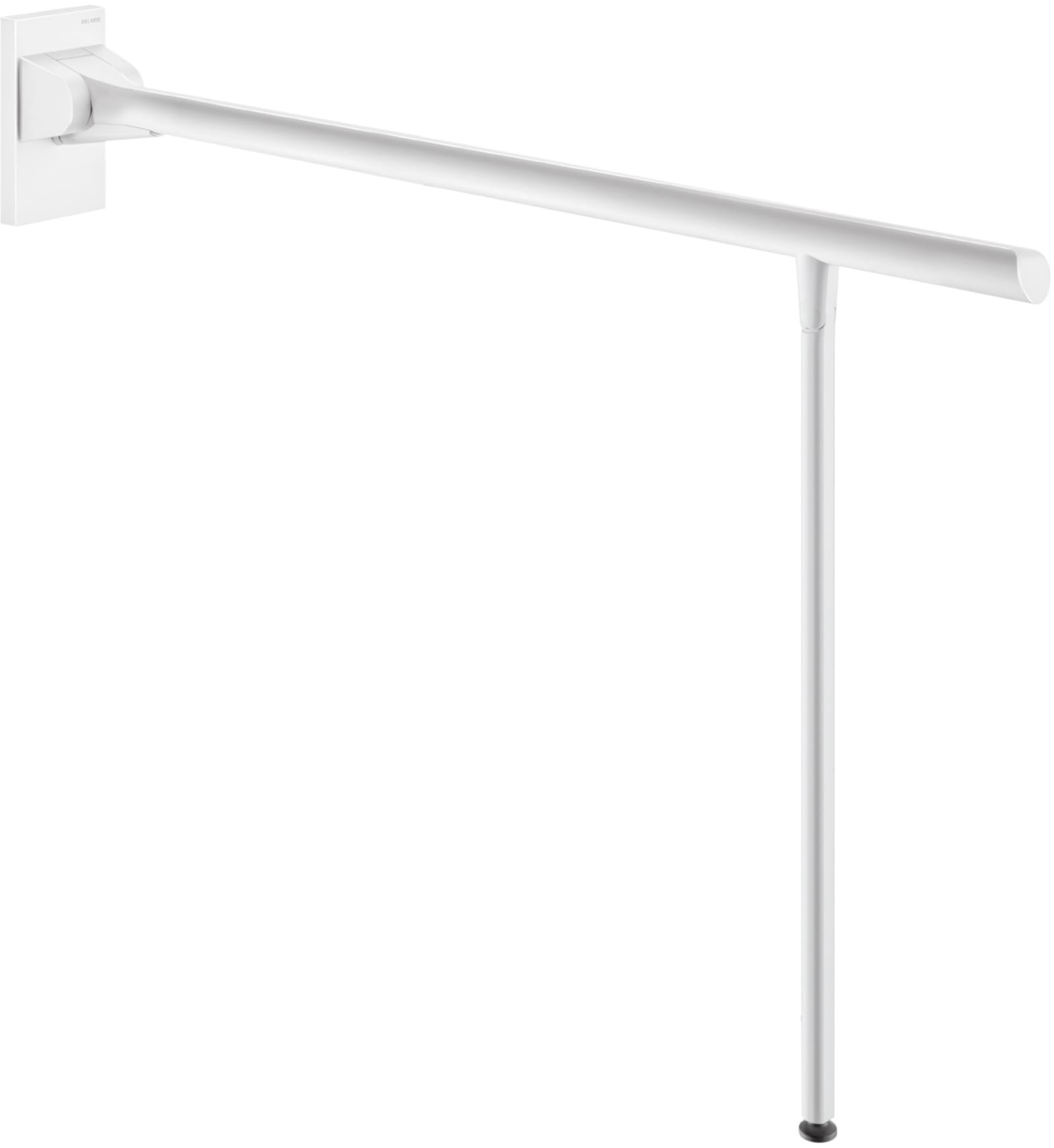 Delabie Opklapbare greep Be-Line met voet Ï42 L.850 alu wit