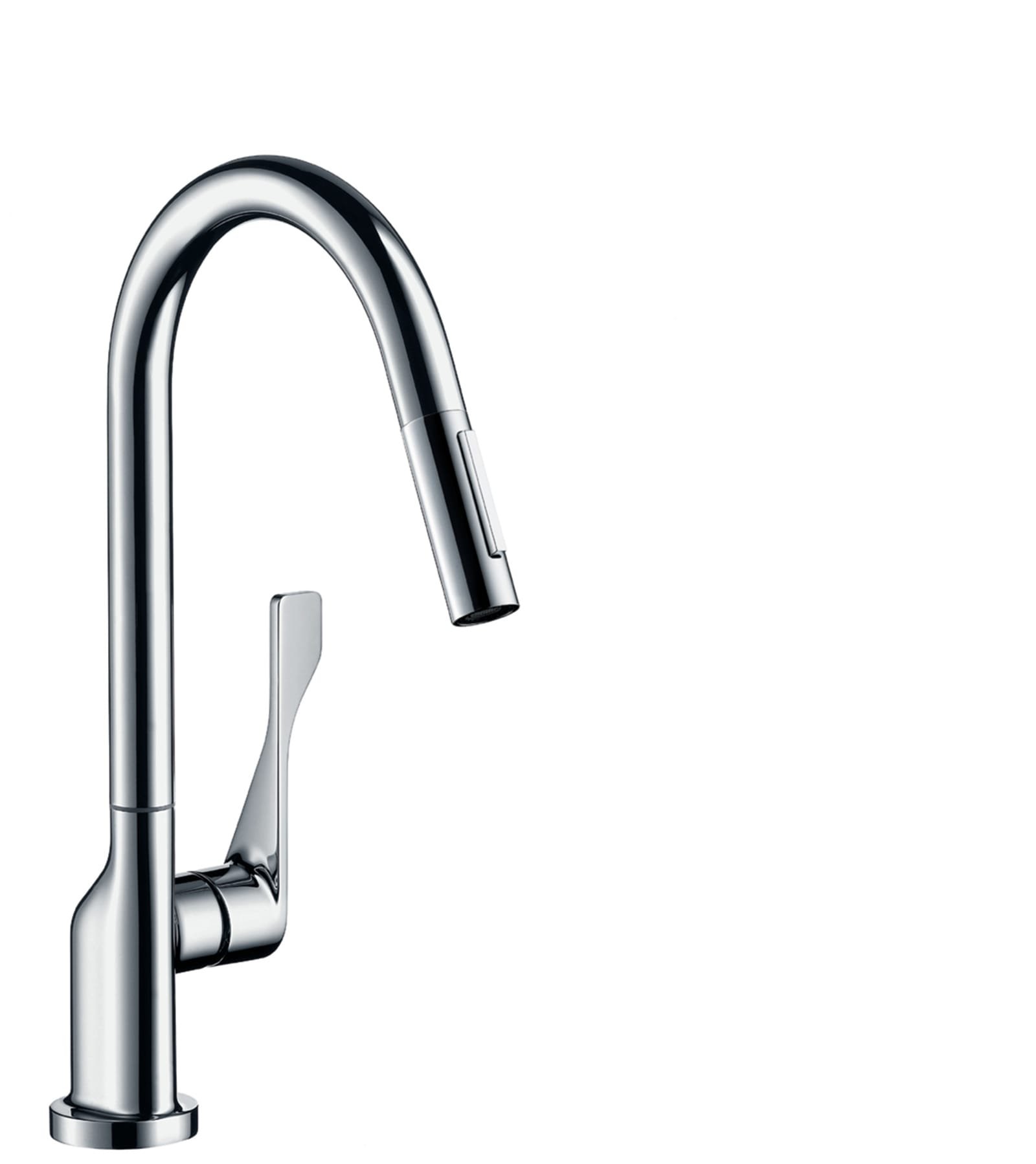 Hansgrohe AXOR Citterio, Keukenmengkraan, Eco, eengreeps, 1-gats, uittrekbaar, 220mm uitloop, 427mm hoogte, draaibaar, chroom