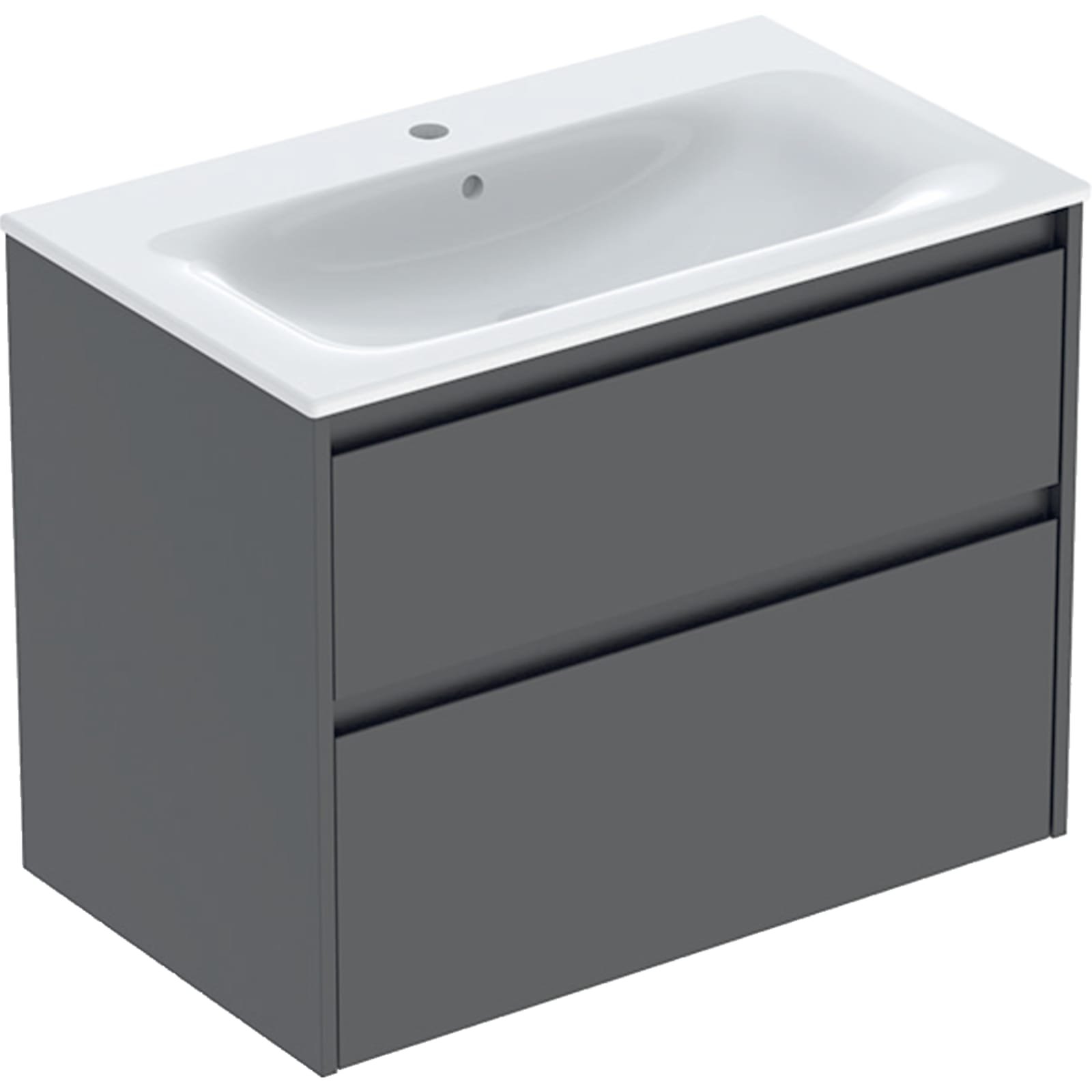 Geberit Renova Plan SR wastafelmeubelset 2LaB80 Lava mat