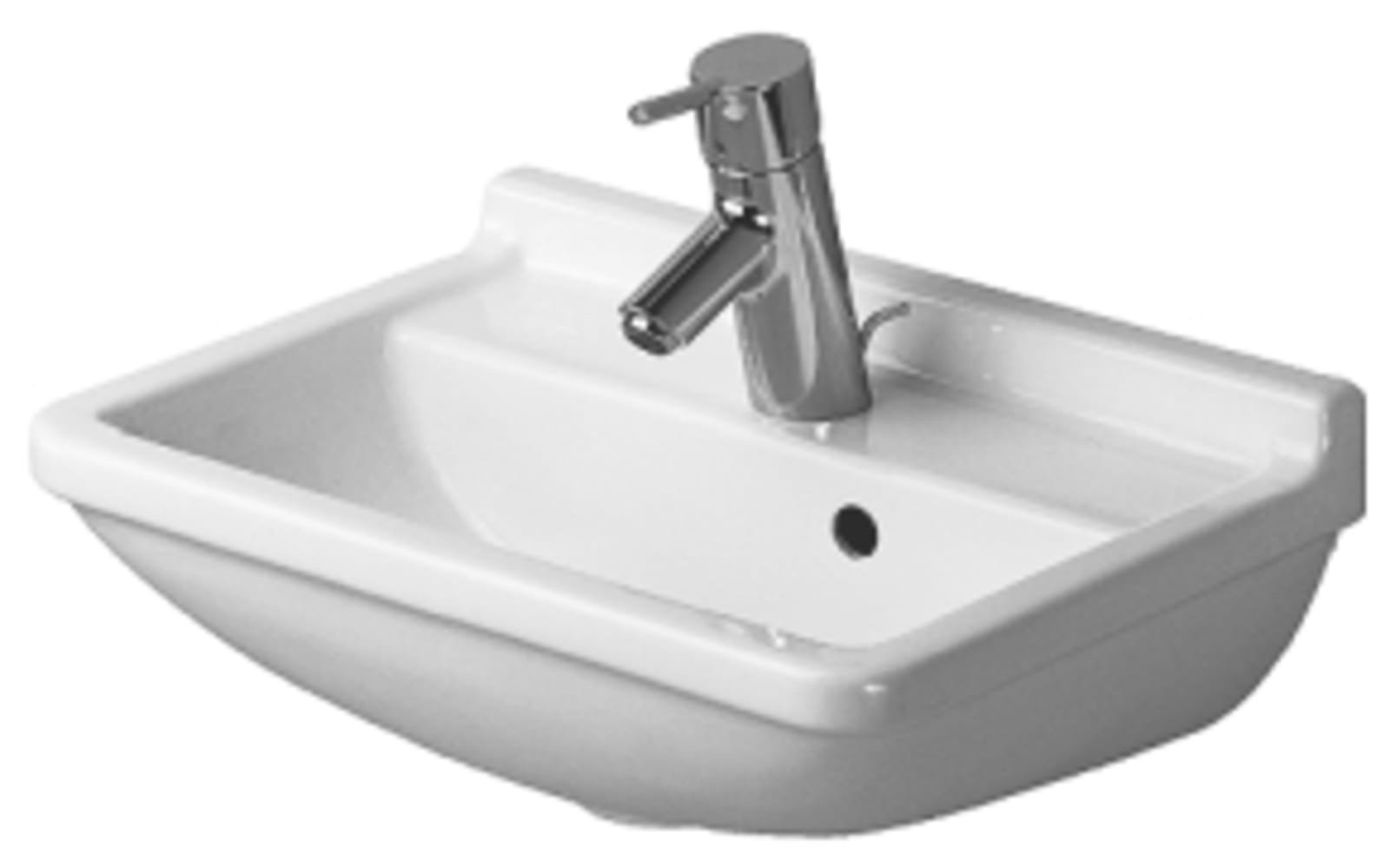 Duravit Starck 3 keramische fontein, 450x320mm, wit