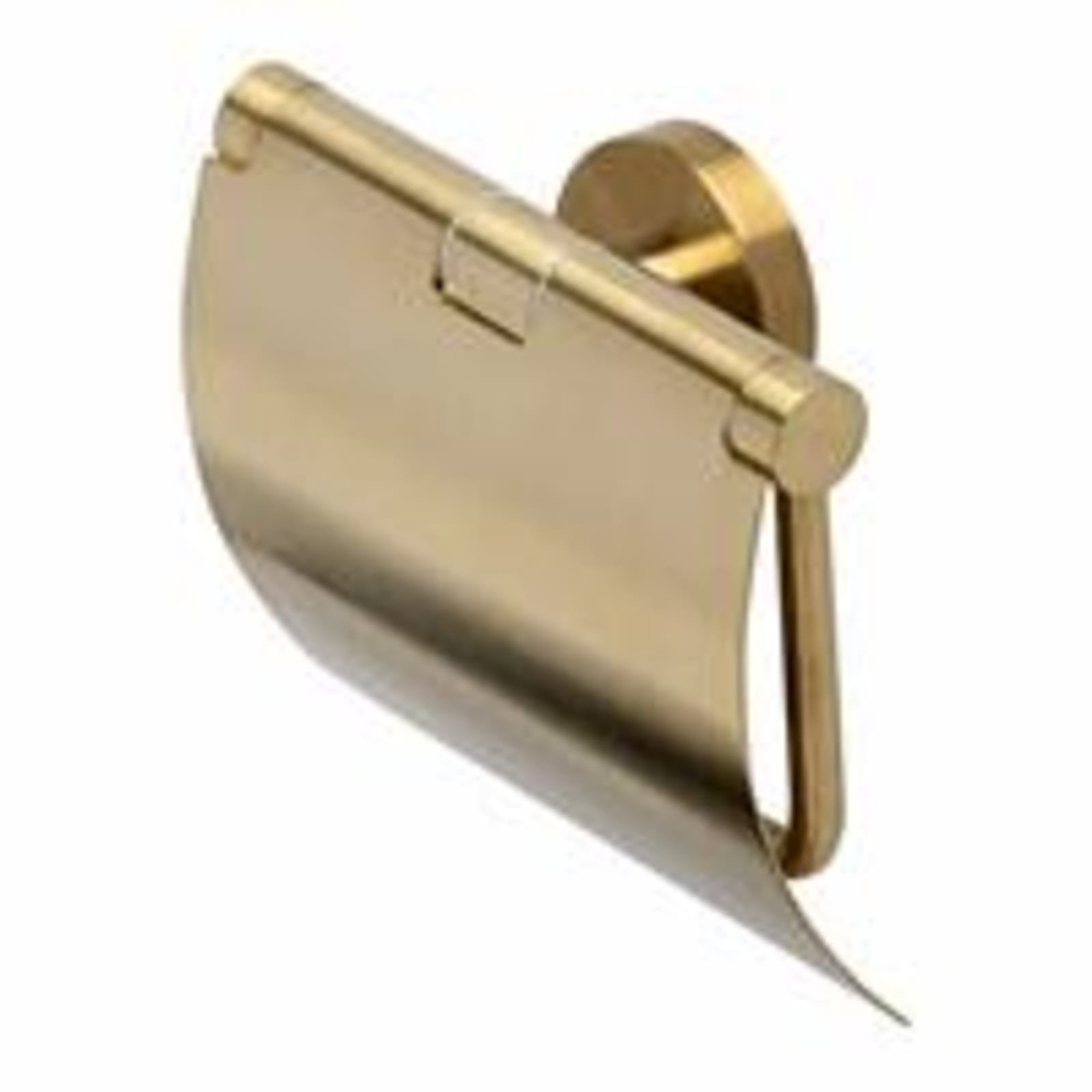 Geesa Nemox toiletrolhouder met klep, goud geborsteld